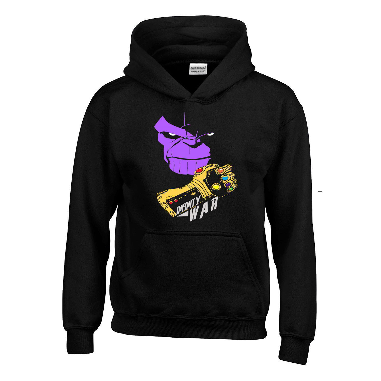 thanos avengers bosszúállók Fekete Gyerek Kapucnis Pulóver