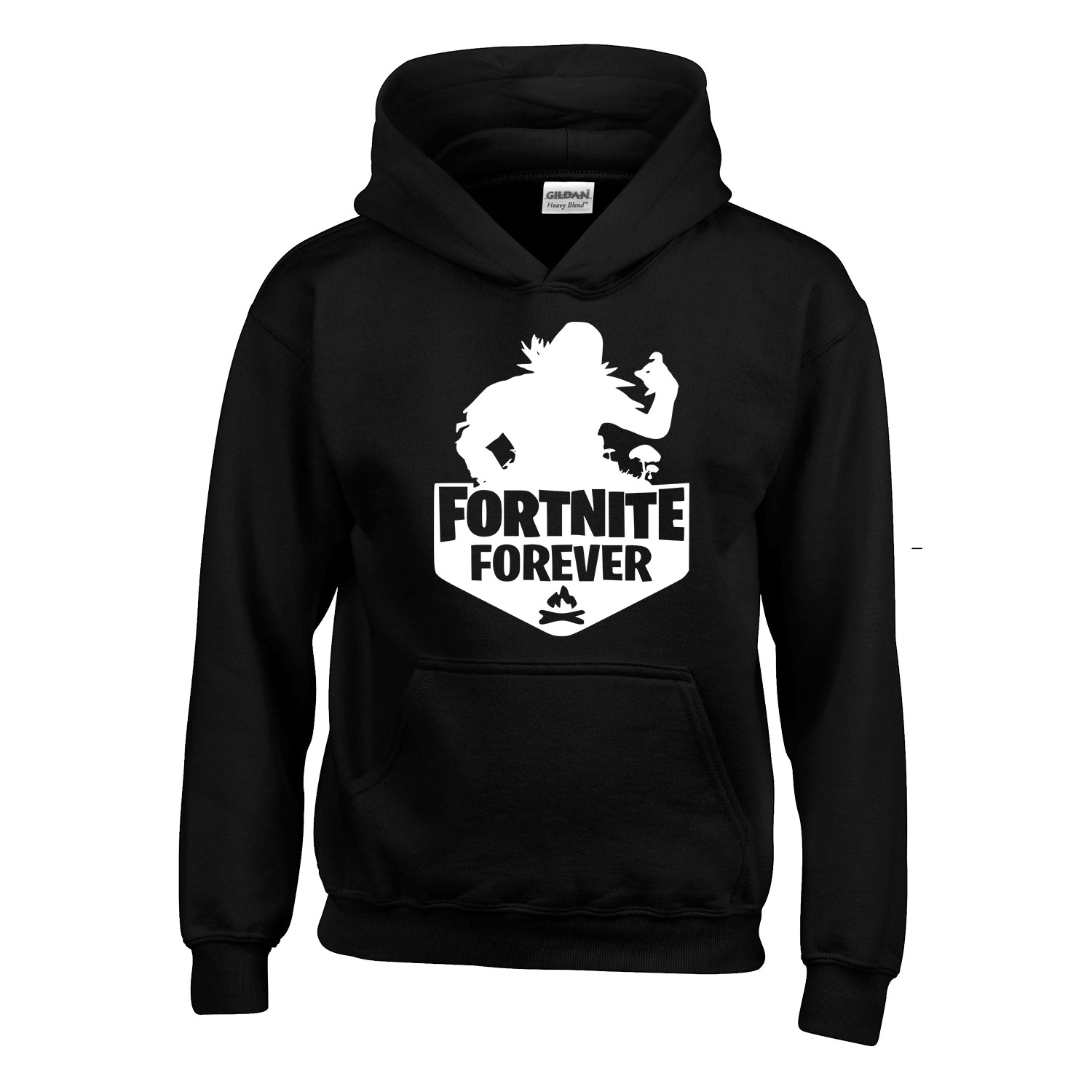 fortnite forever Fekete Gyerek Kapucnis Pulóver