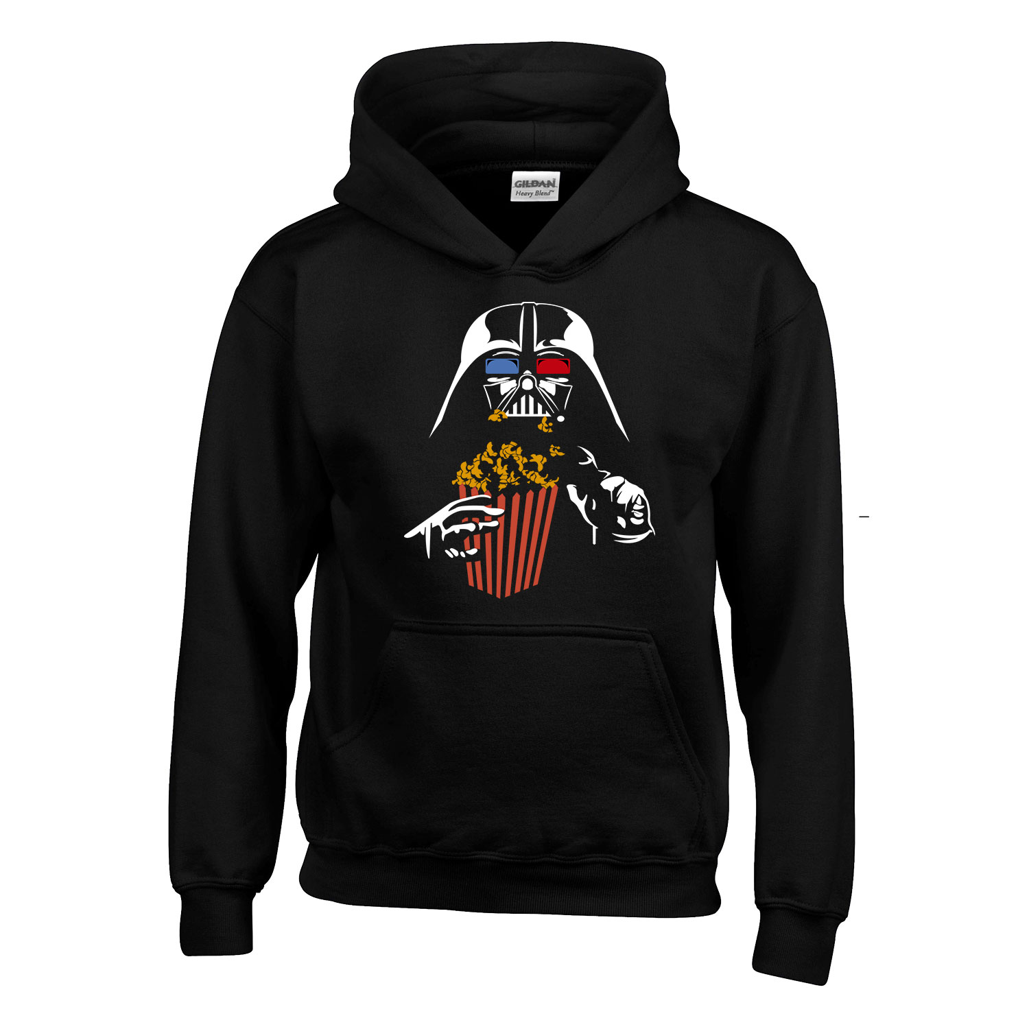 darth vader popcorn mozi Fekete Gyerek Kapucnis Pulóver