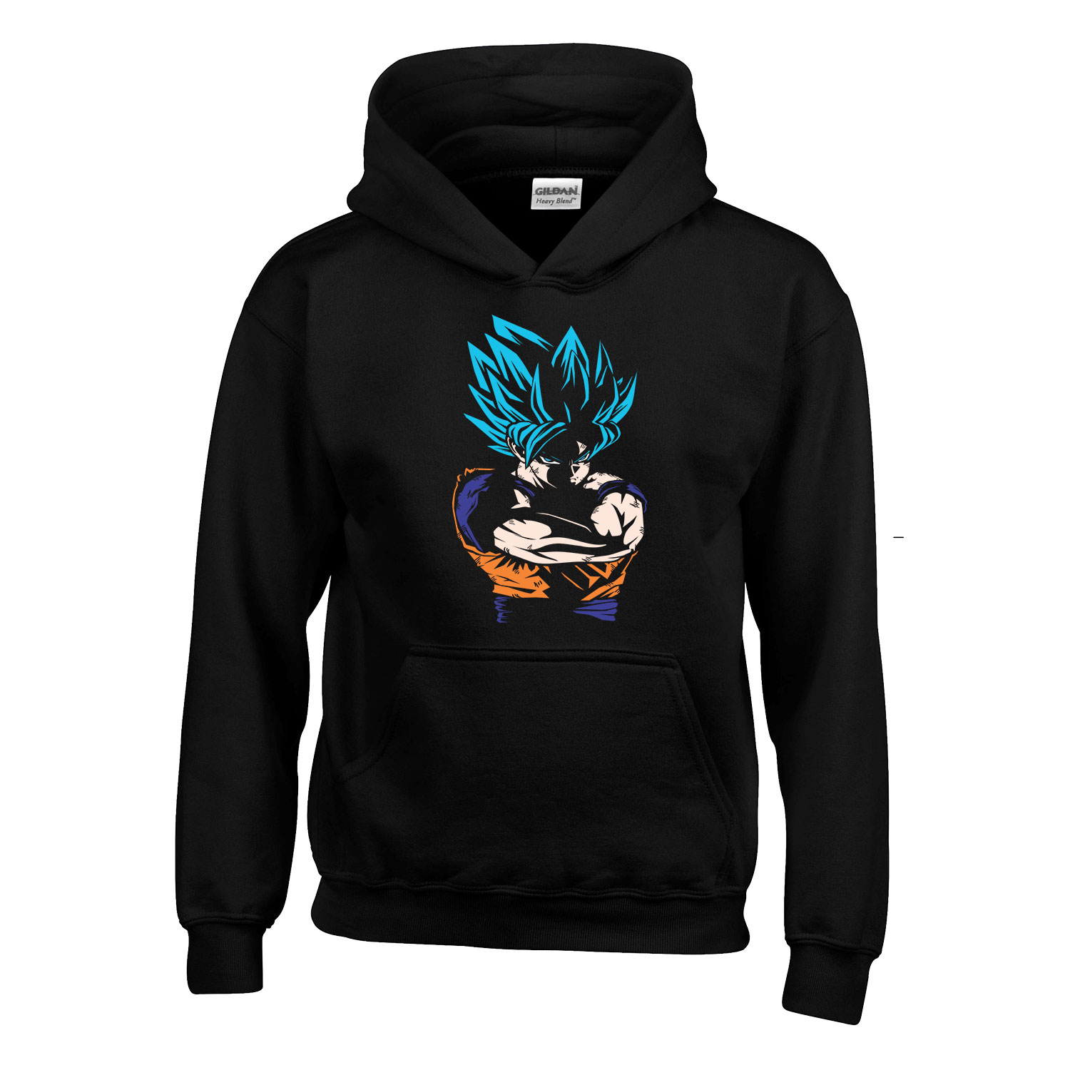 son goku dragon ball Fekete Gyerek Kapucnis Pulóver
