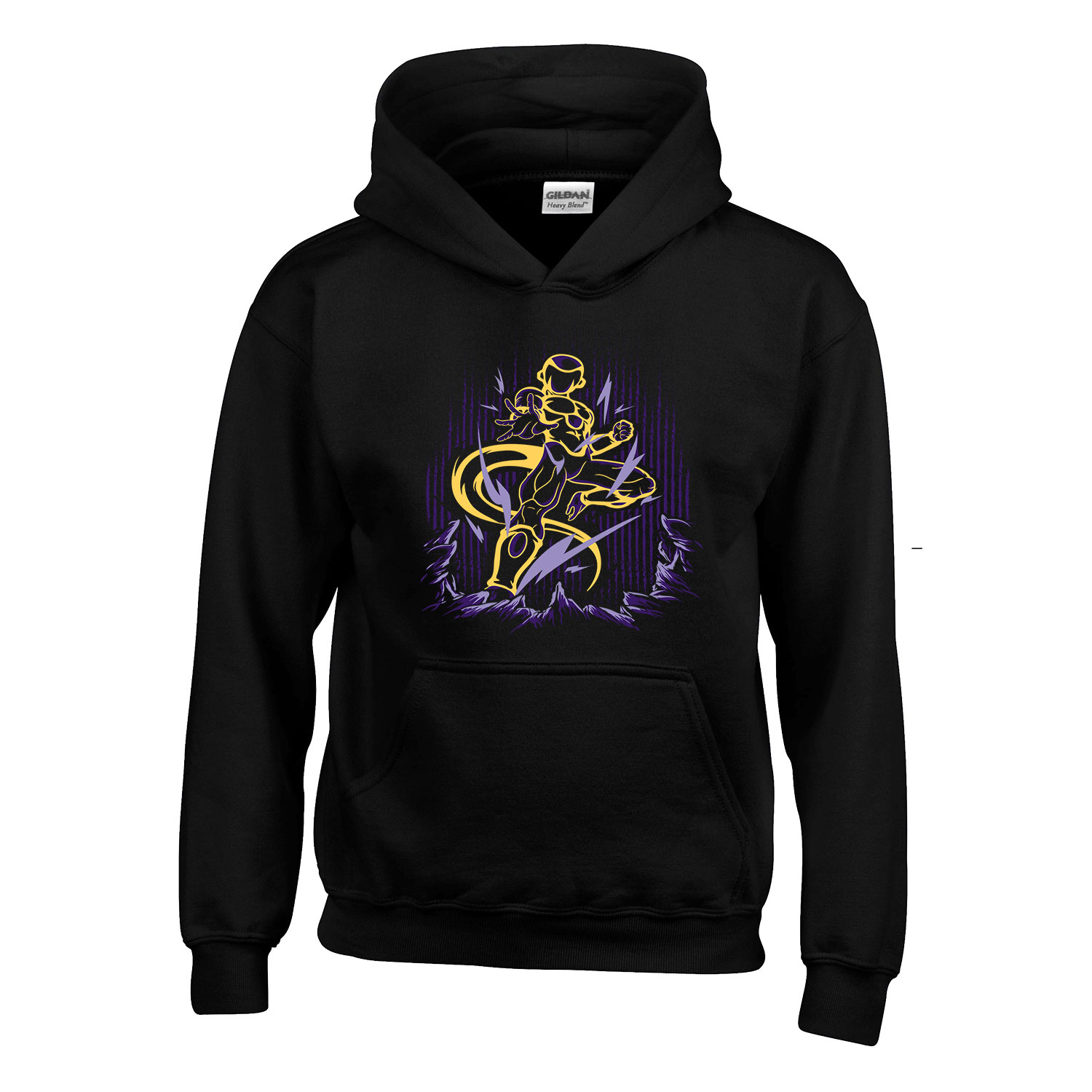 frieza dermesztő dragon ball Fekete Gyerek Kapucnis Pulóver