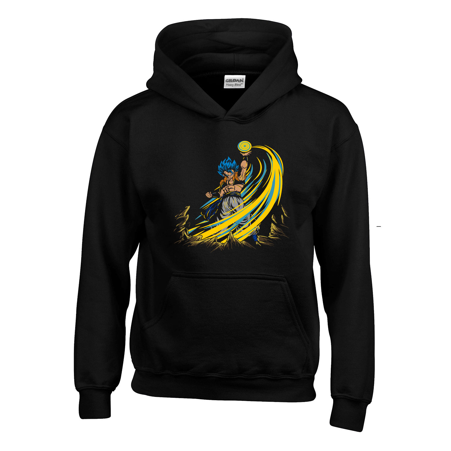 son goku dragon ball Fekete Gyerek Kapucnis Pulóver