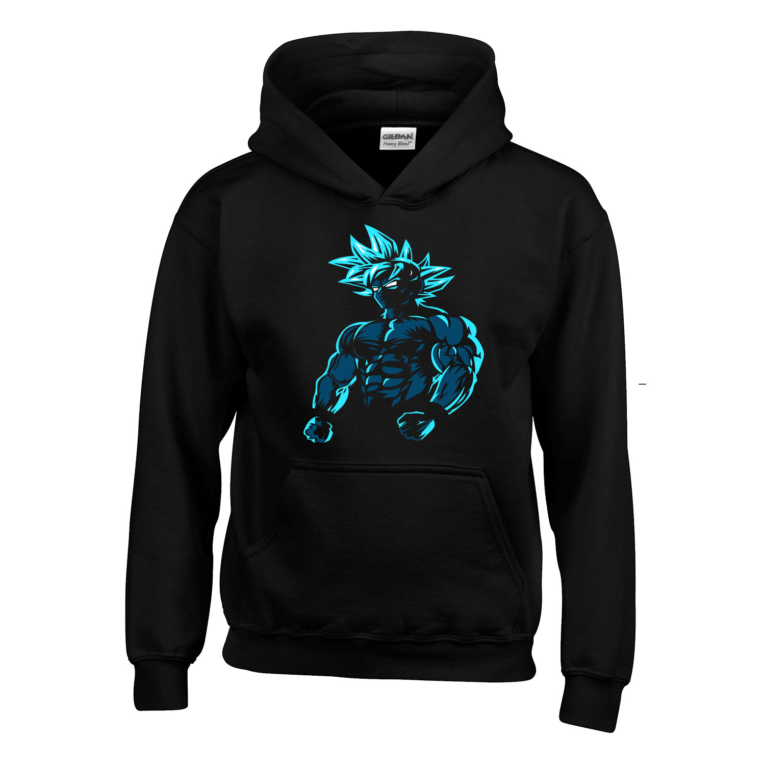 son goku dragon ball Fekete Gyerek Kapucnis Pulóver