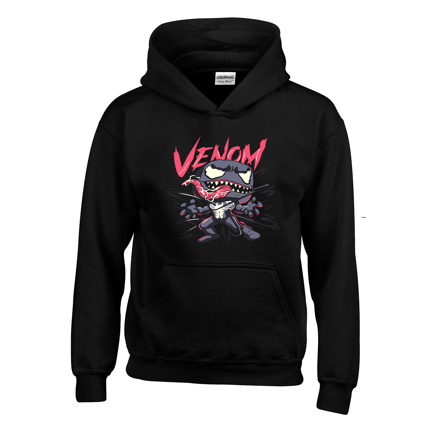 venom méreg Fekete Gyerek Kapucnis Pulóver