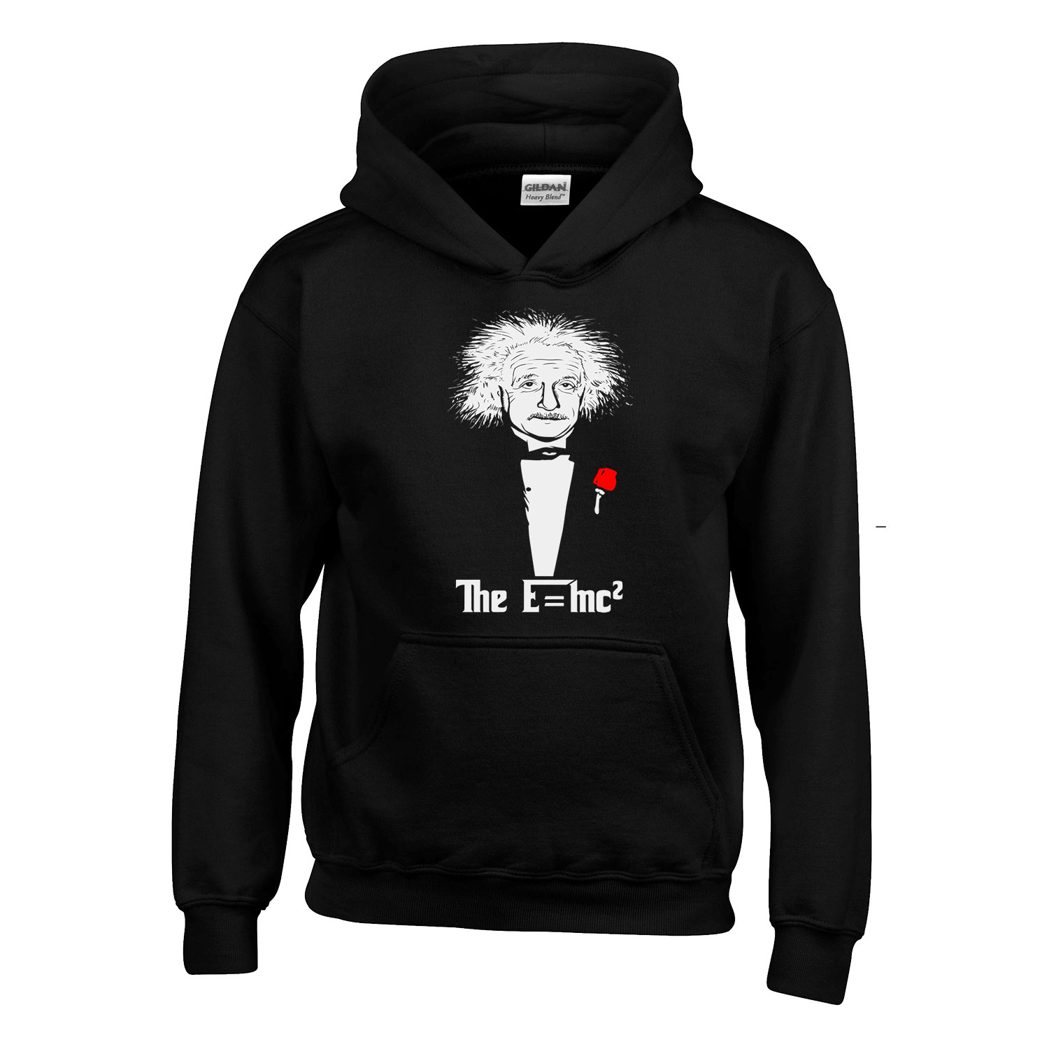 albert einstein Fekete Gyerek Kapucnis Pulóver