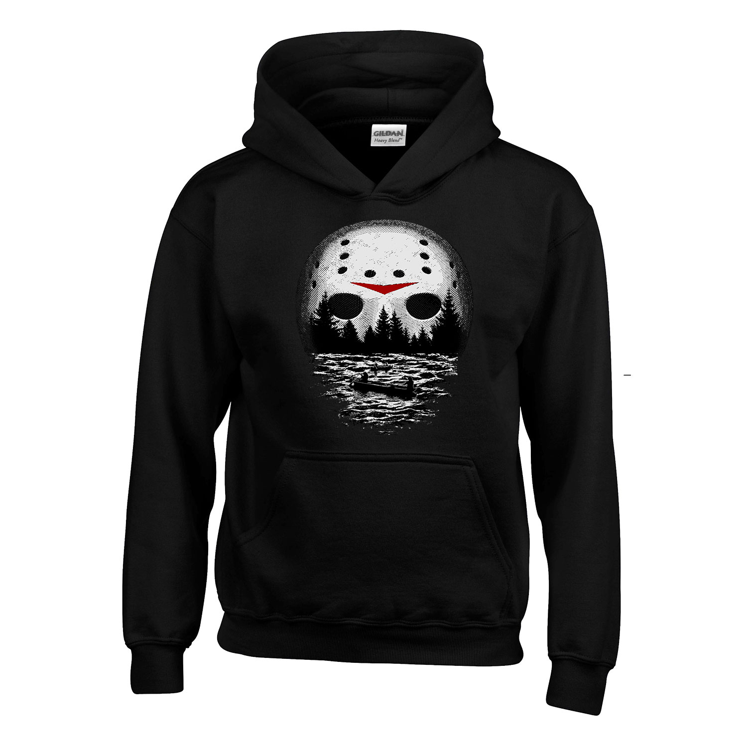péntek 13 friday 13 jason horror Fekete Gyerek Kapucnis Pulóver