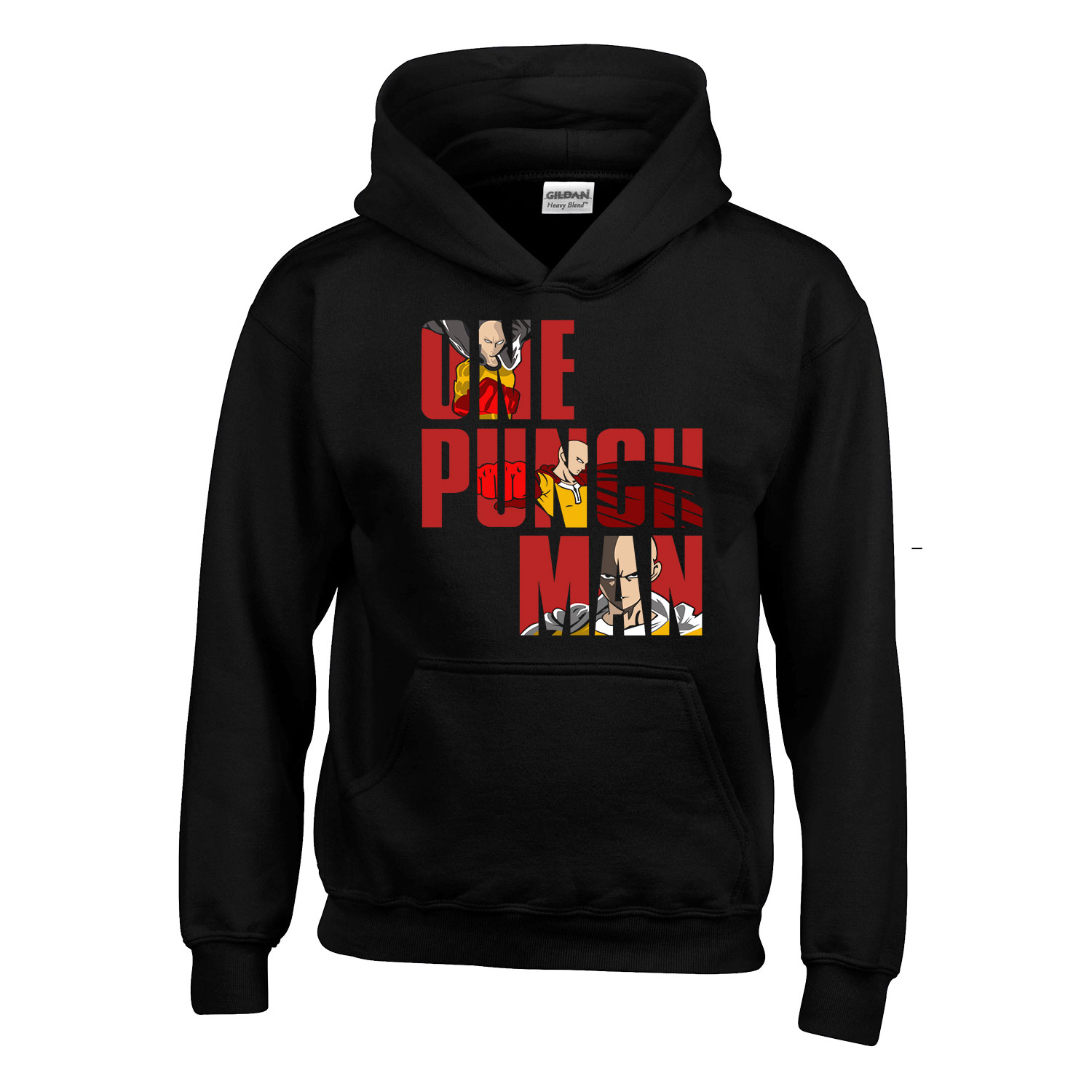 one punch man Fekete Gyerek Kapucnis Pulóver
