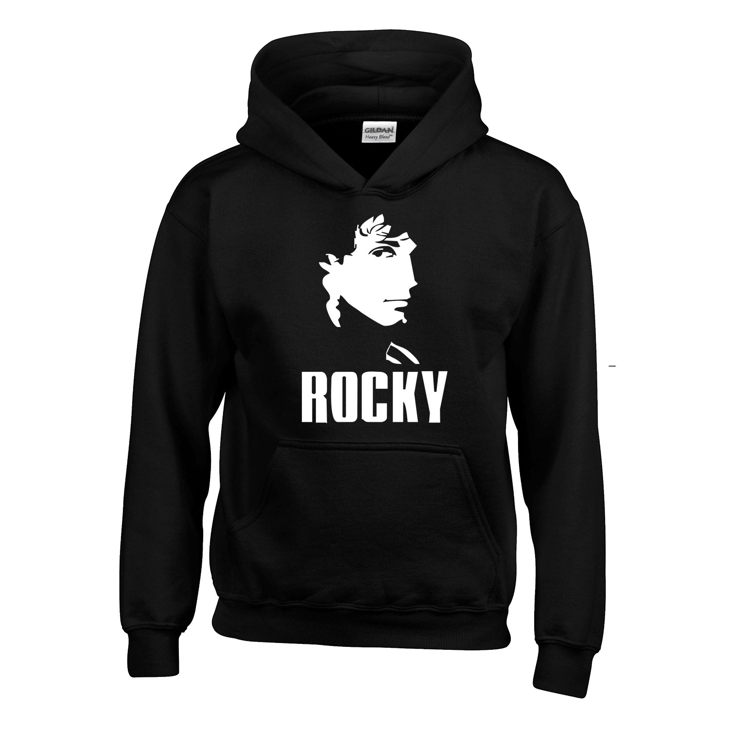 rocky Fekete Gyerek Kapucnis Pulóver