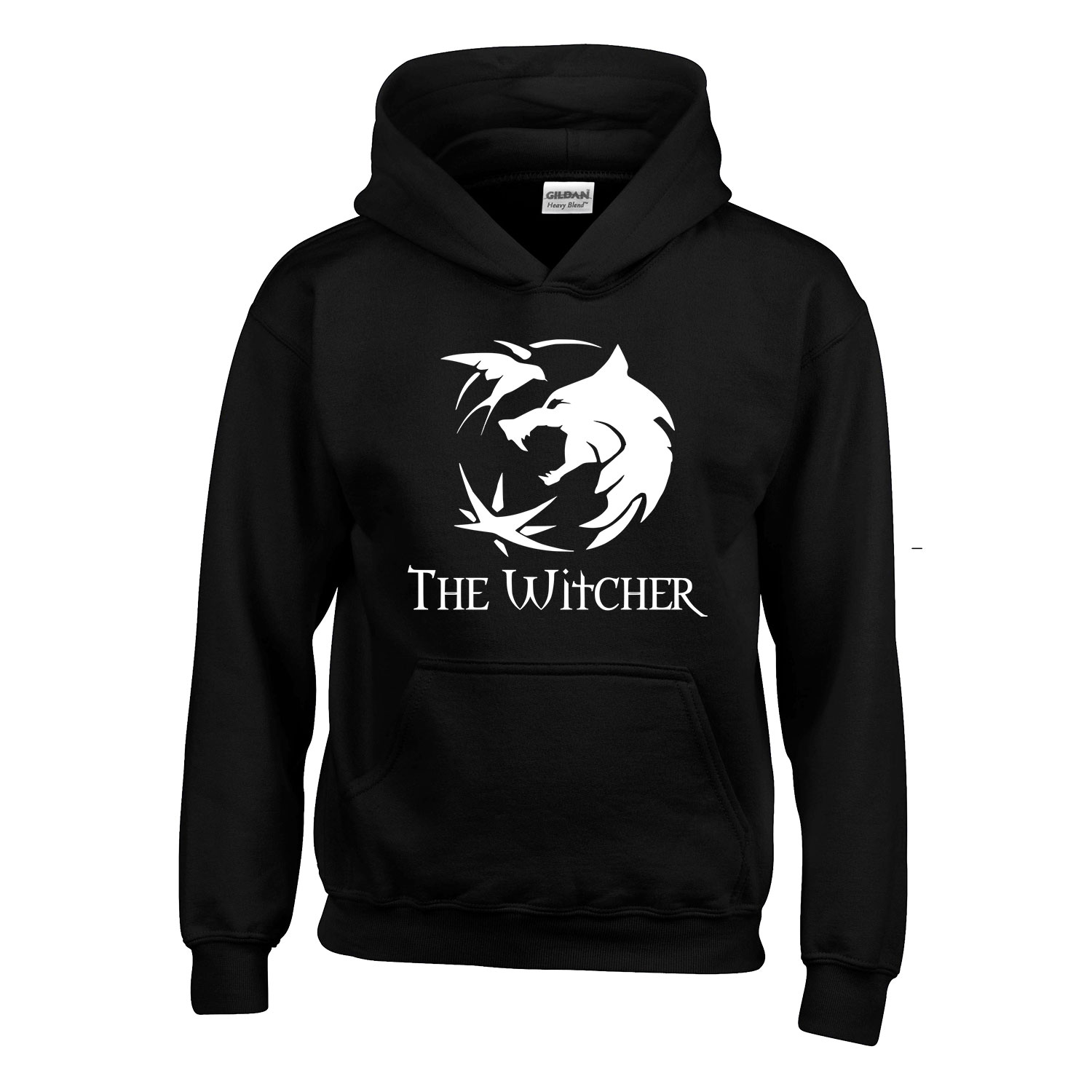 The Witcher A Vaják Fekete Gyerek Kapucnis Pulóver