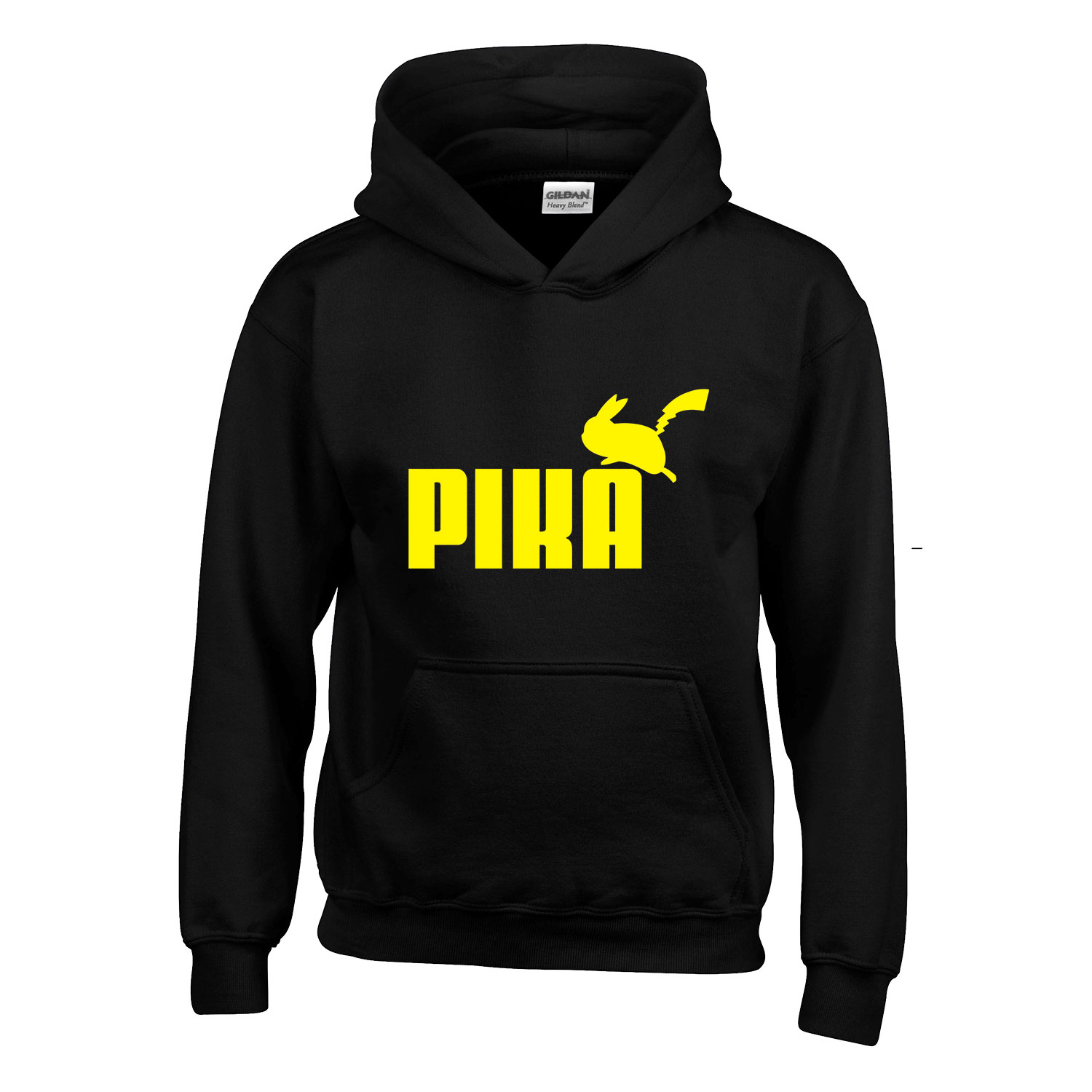 Pikachu Pokemon Fekete Gyerek Kapucnis Pulóver