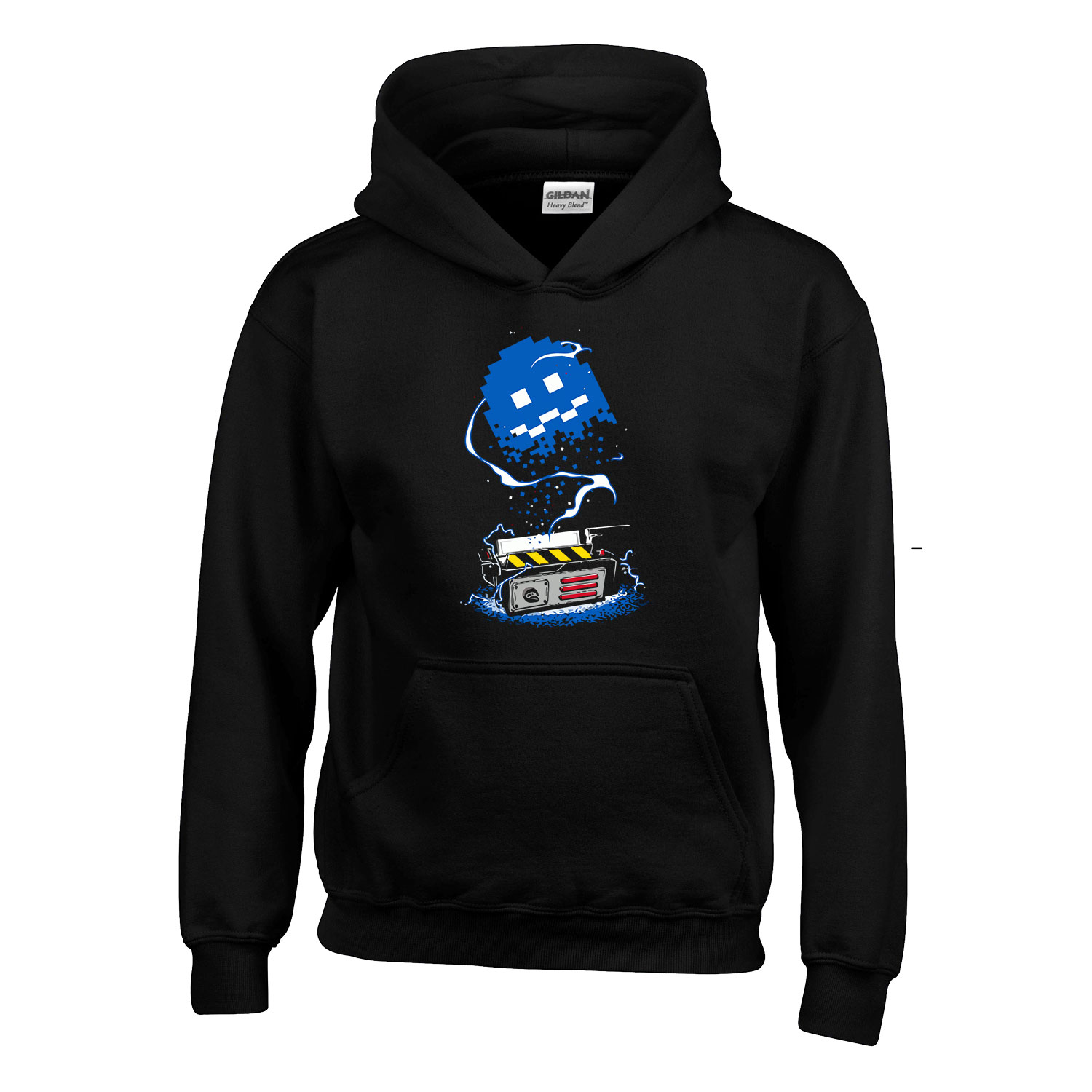 pac man ghost busters humor Fekete Gyerek Kapucnis Pulóver