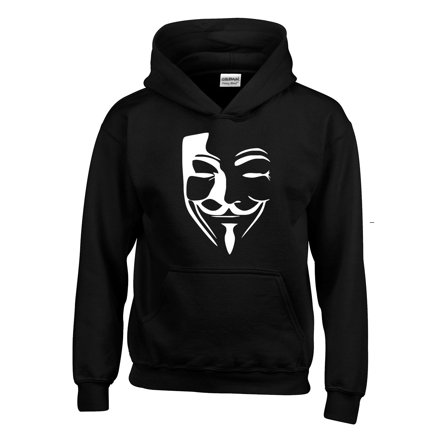 anonymus vendetta Fekete Gyerek Kapucnis Pulóver