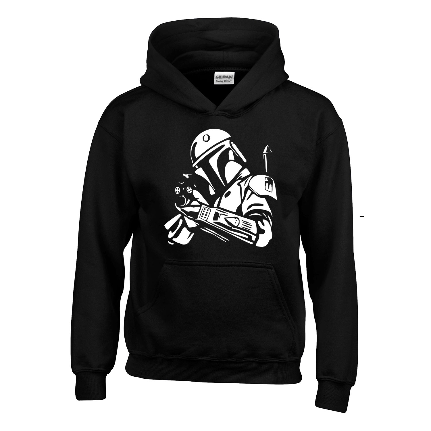 boba fett star wars Fekete Gyerek Kapucnis Pulóver