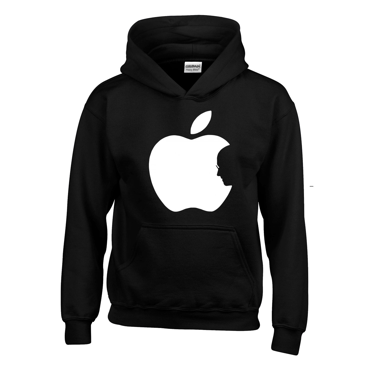 apple iphone steve jobs Fekete Gyerek Kapucnis Pulóver