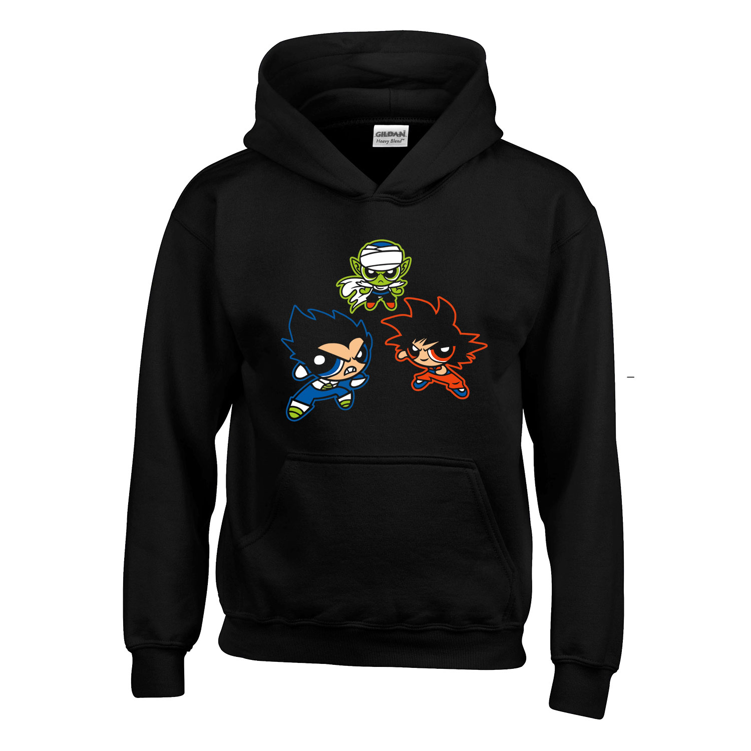 pindúr pandúrok dragon ball son goku Fekete Gyerek Kapucnis Pulóver