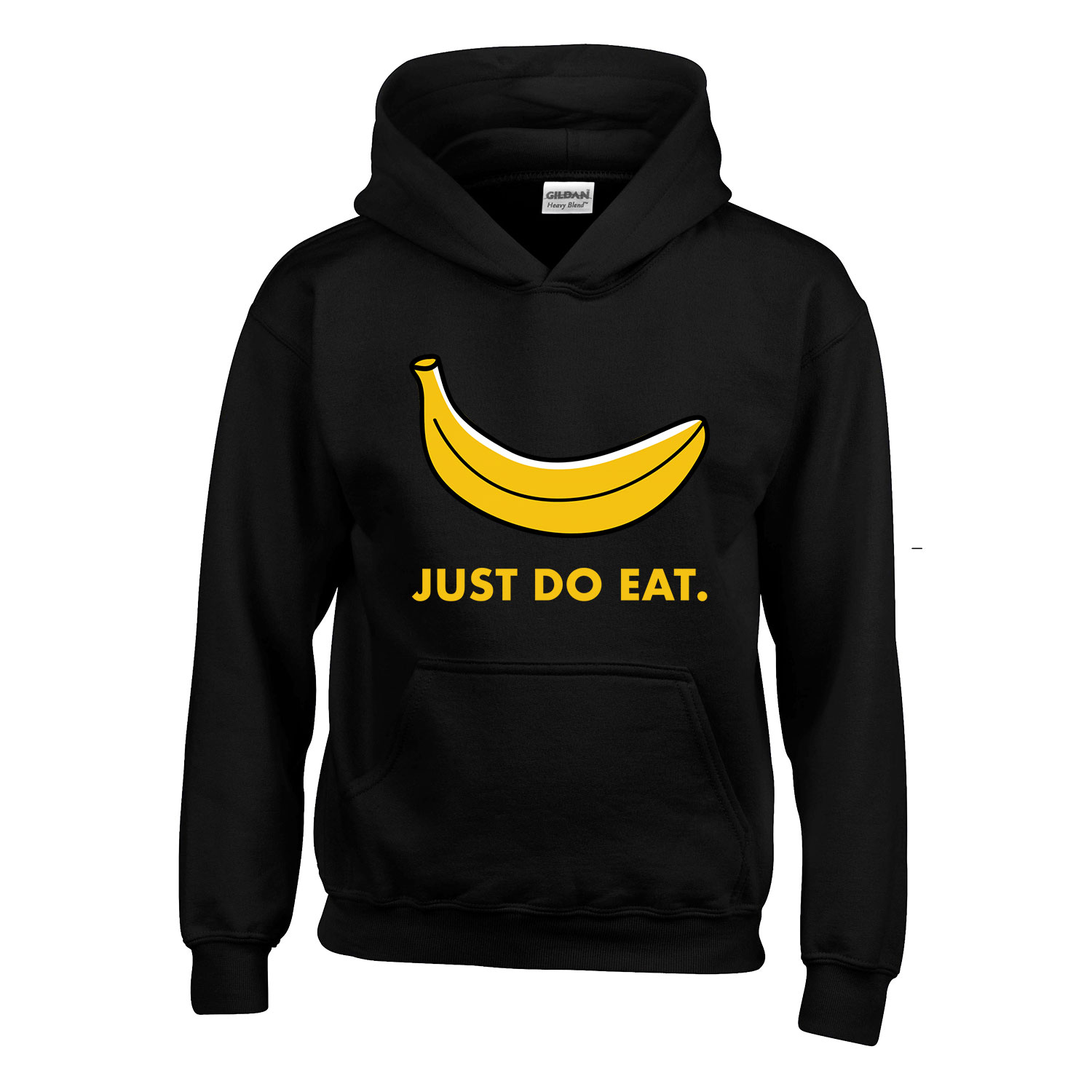 banán banana humor Fekete Gyerek Kapucnis Pulóver
