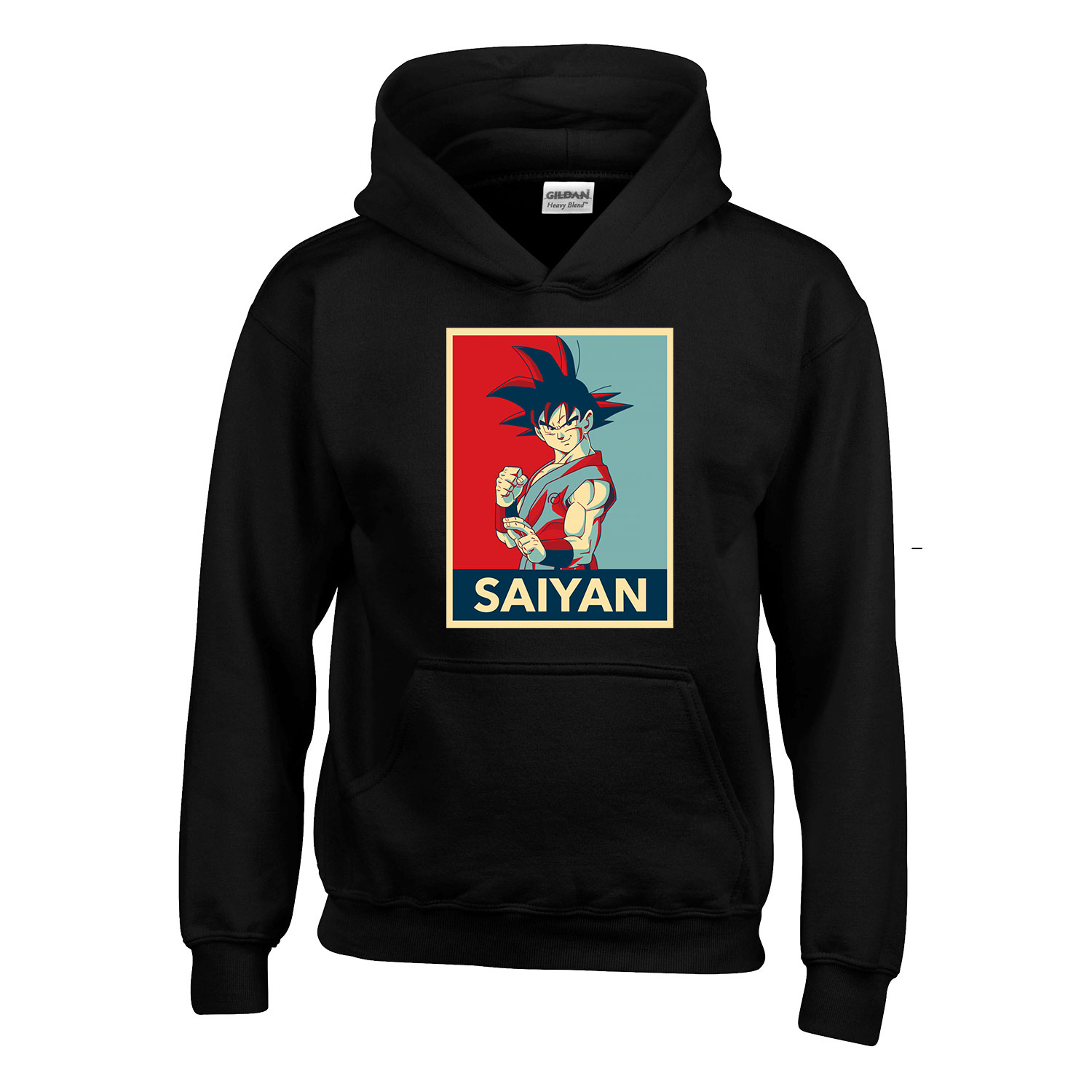 dragon ball son goku Fekete Gyerek Kapucnis Pulóver