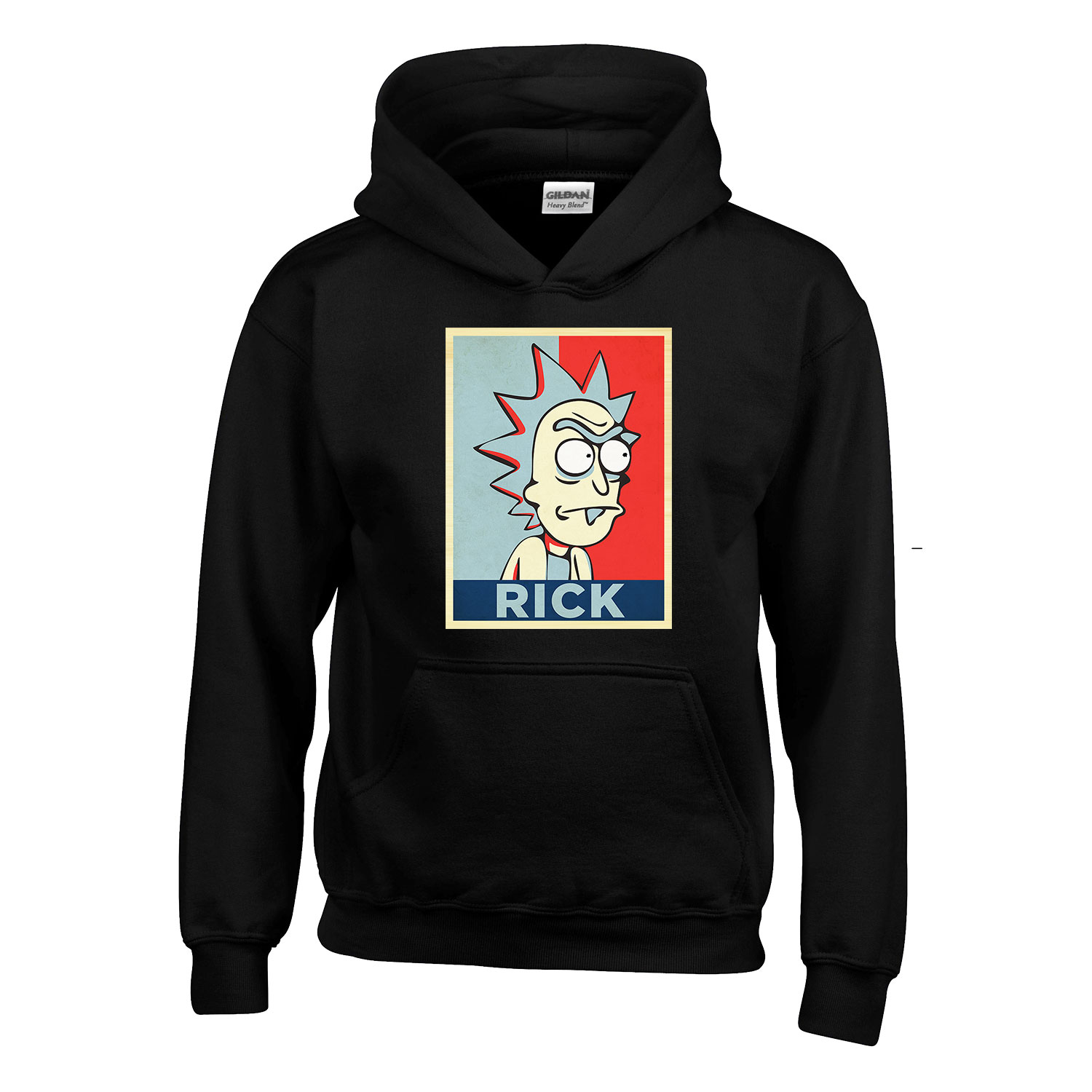 rick és morty Fekete Gyerek Kapucnis Pulóver