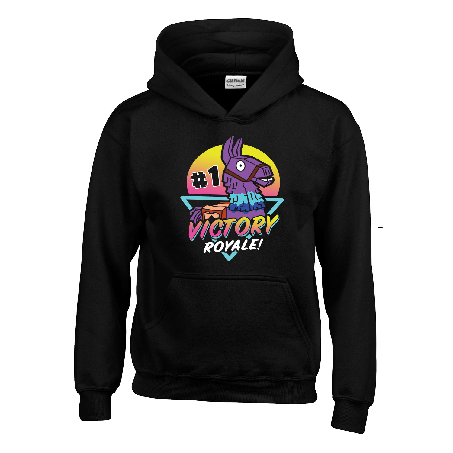 fortnite loot láma Fekete Gyerek Kapucnis Pulóver