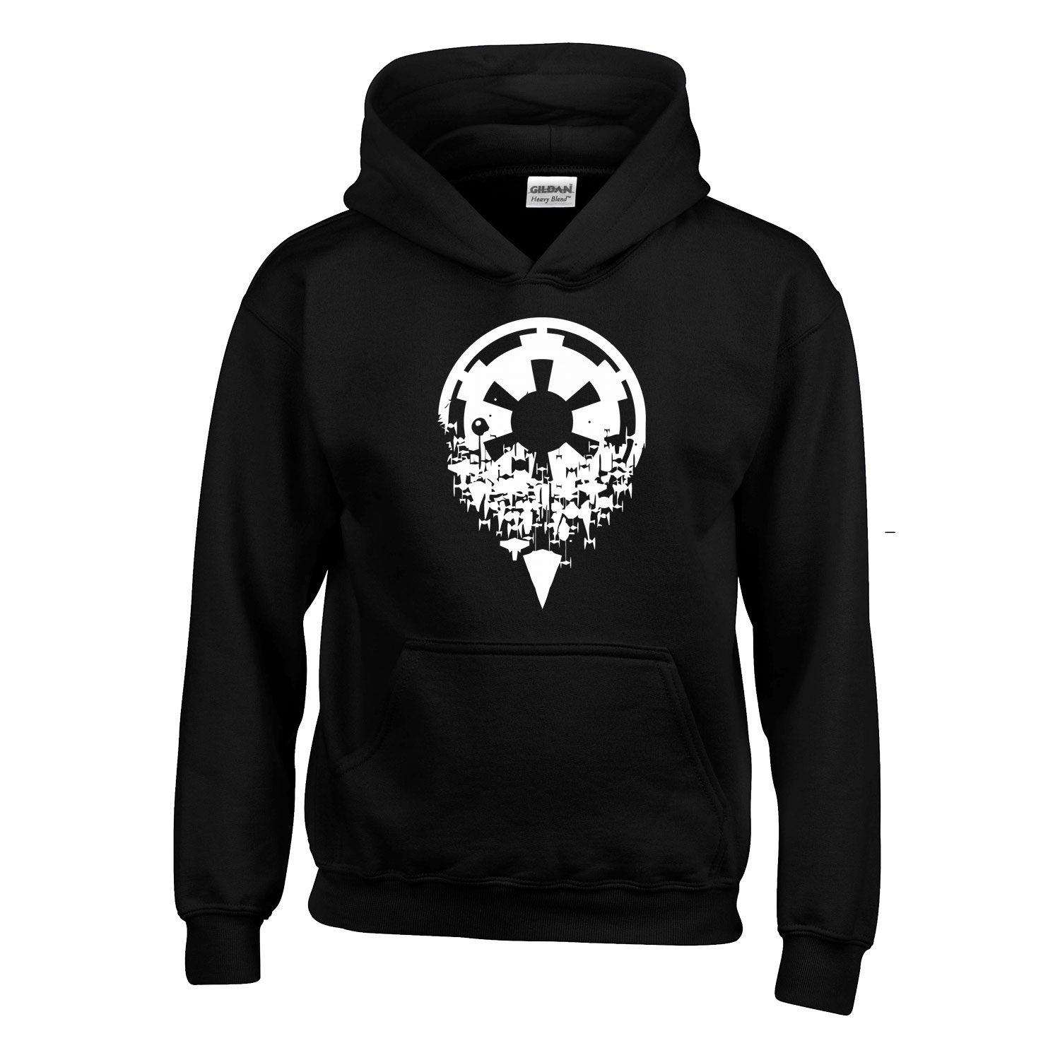 star wars birodalmi Fekete Gyerek Kapucnis Pulóver