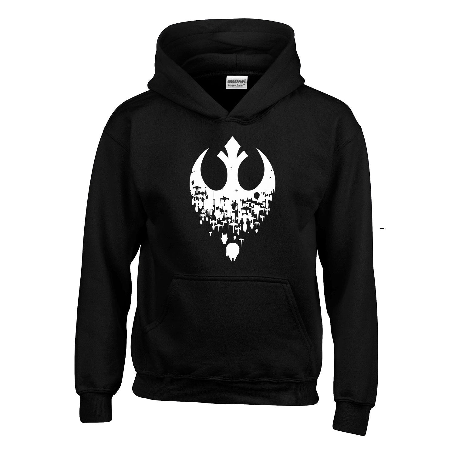 star wars lázadók Fekete Gyerek Kapucnis Pulóver