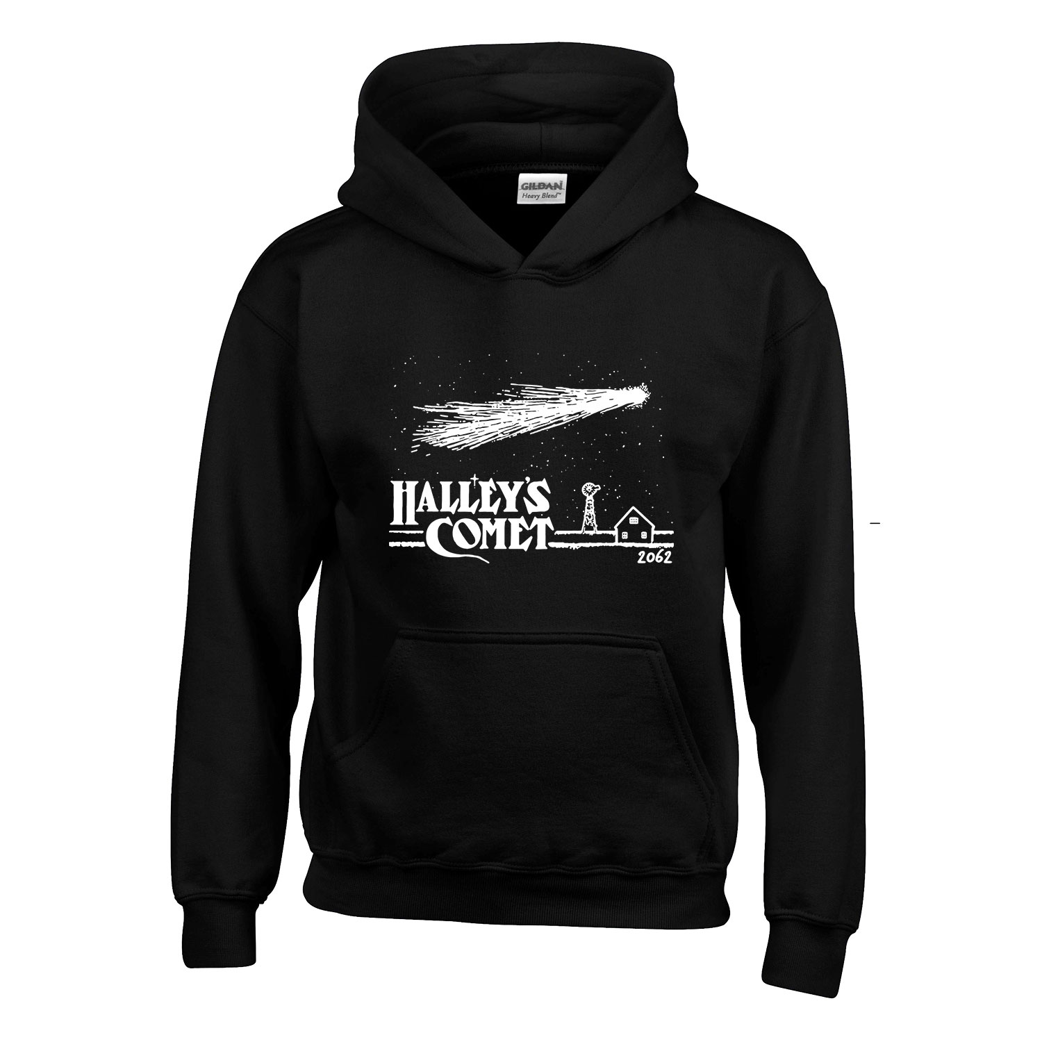 halley üstökös csillagászat fizika Fekete Gyerek Kapucnis Pulóver