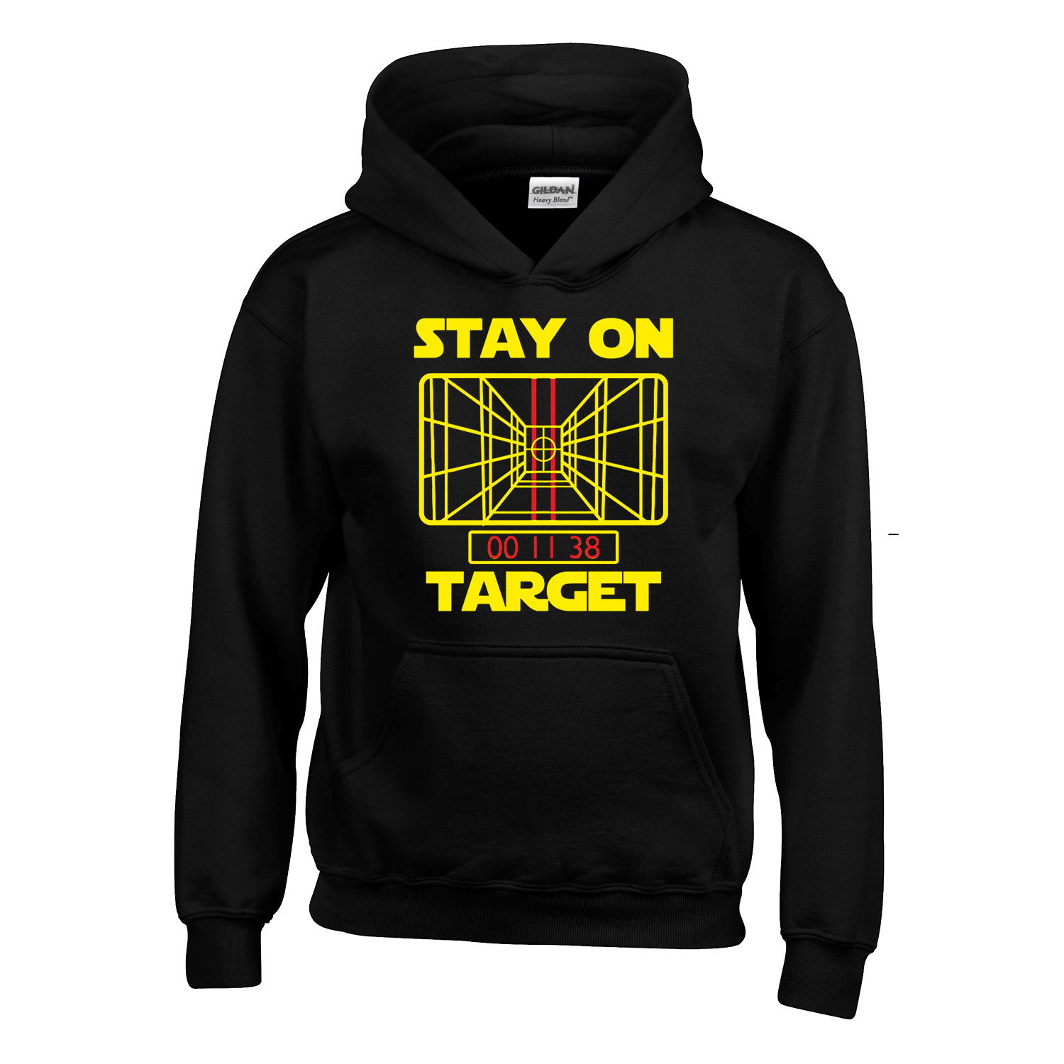 star wars stay on target  Fekete Gyerek Kapucnis Pulóver