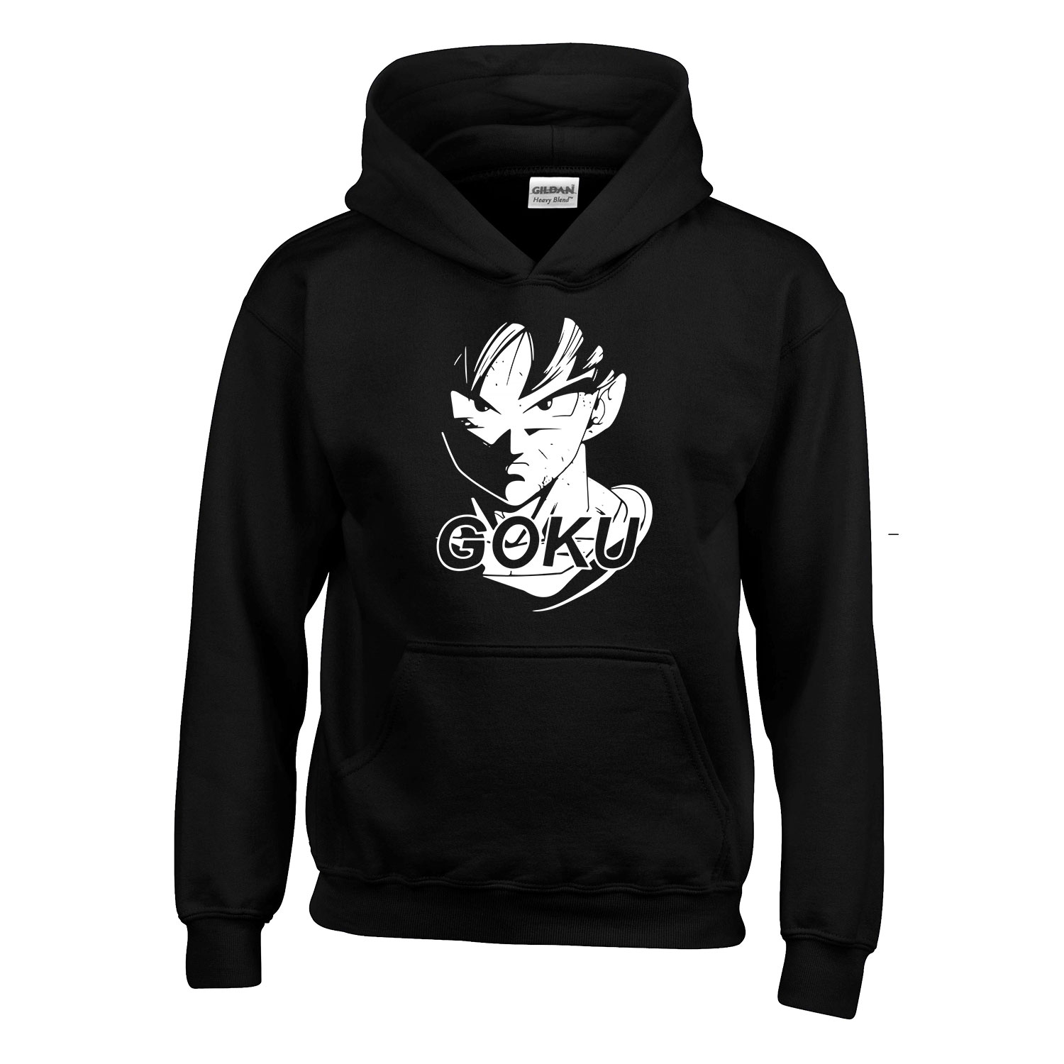 son goku dragon ball Fekete Gyerek Kapucnis Pulóver