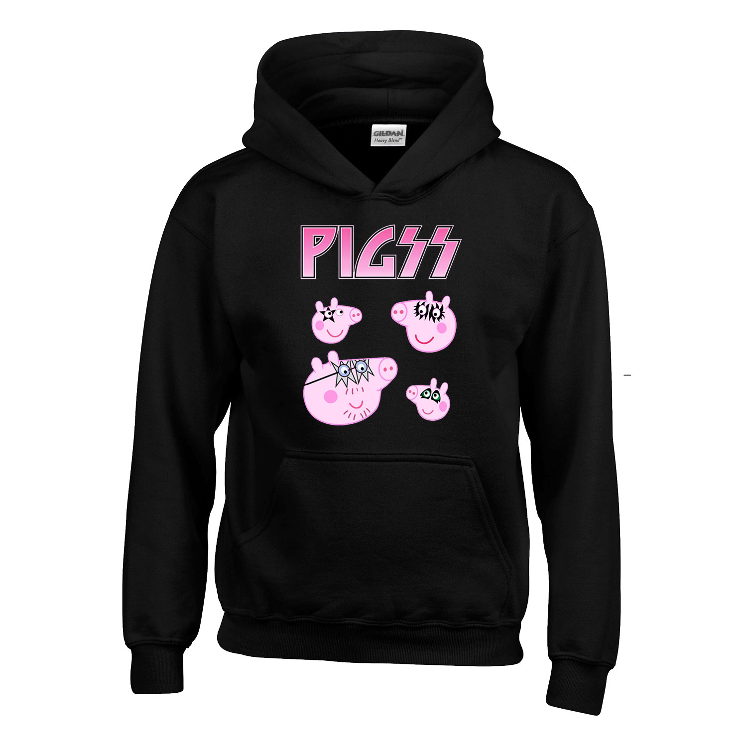peppa malac peppa pig malacok Fekete Gyerek Kapucnis Pulóver