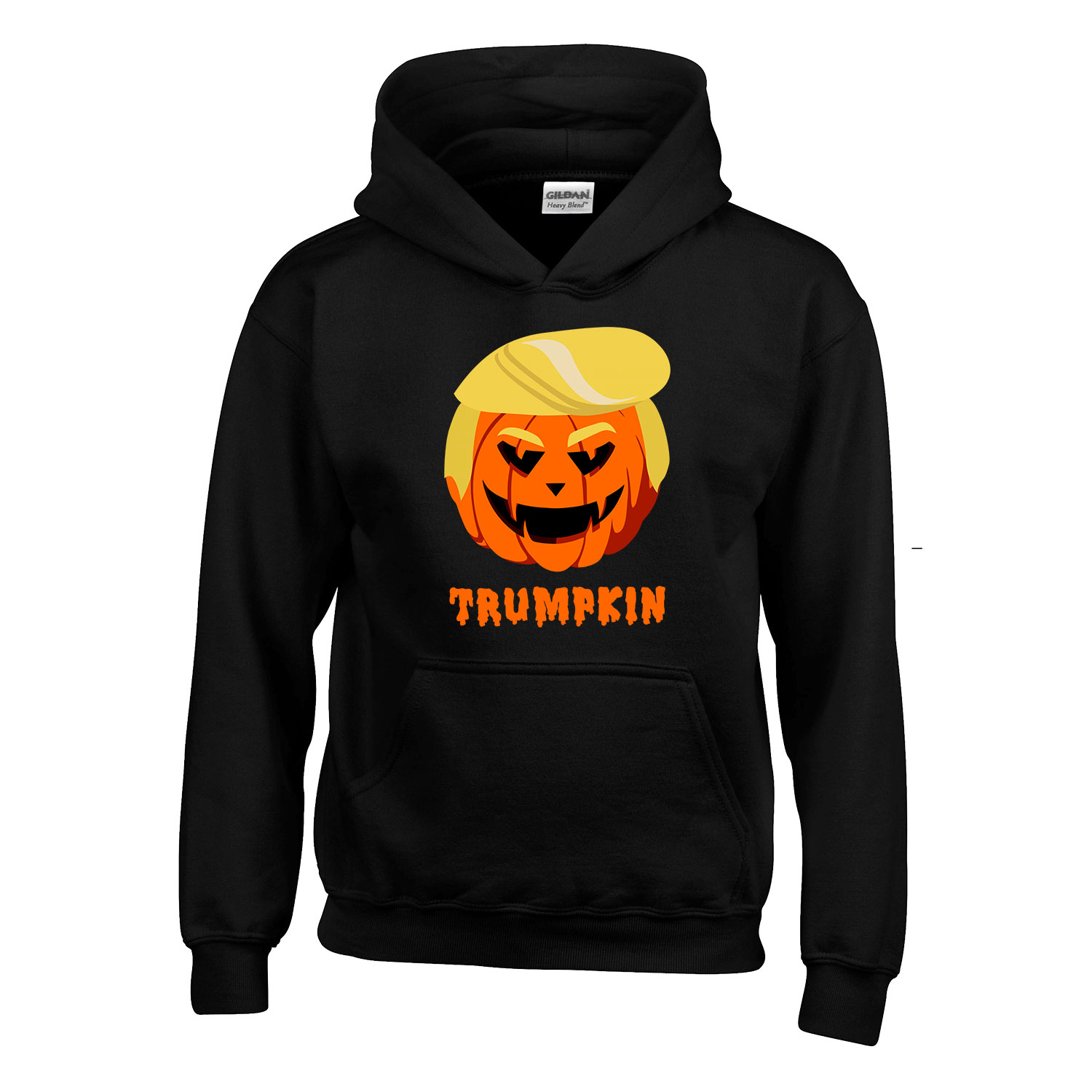 donald trump tök halloween Fekete Gyerek Kapucnis Pulóver