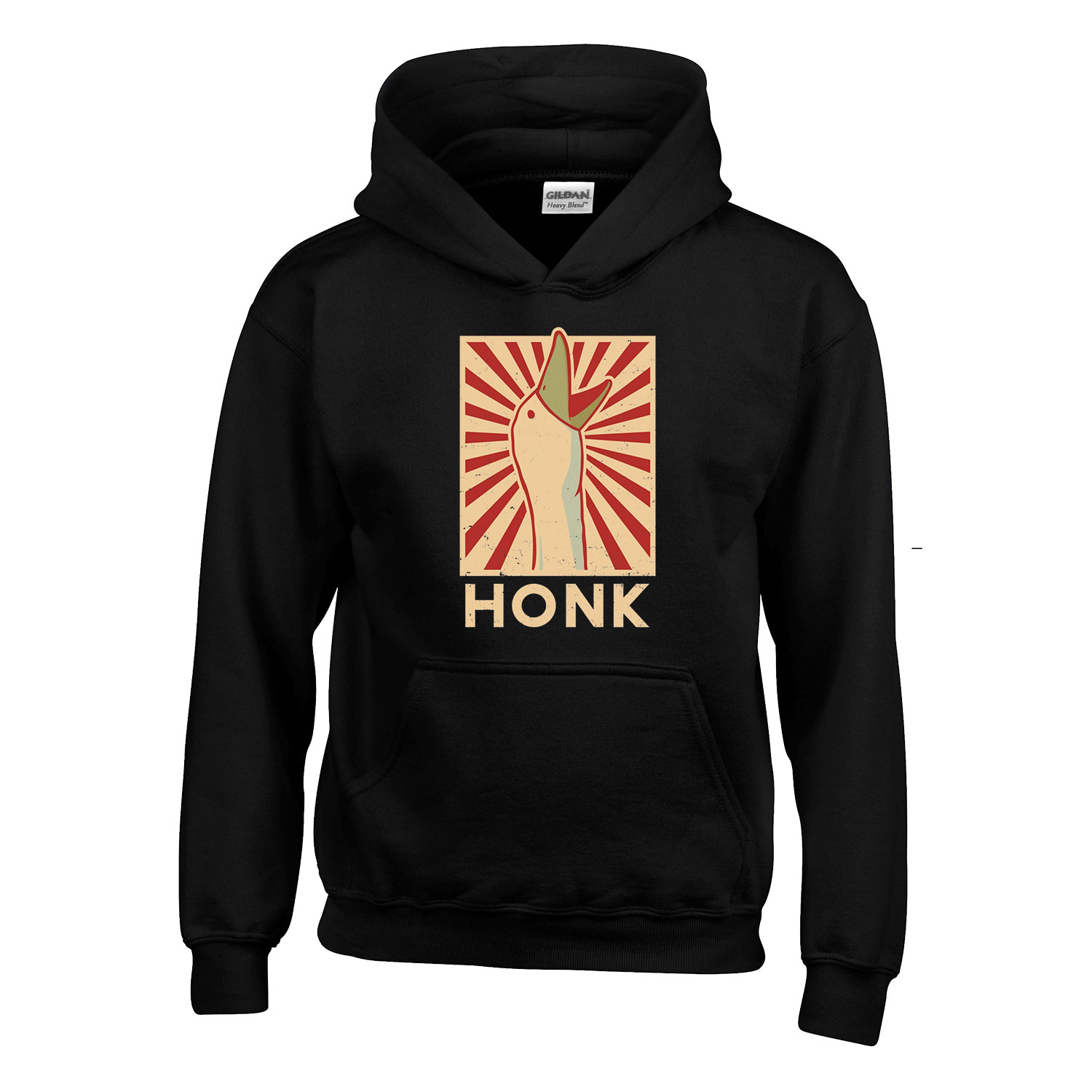 honk untilted goose game Fekete Gyerek Kapucnis Pulóver