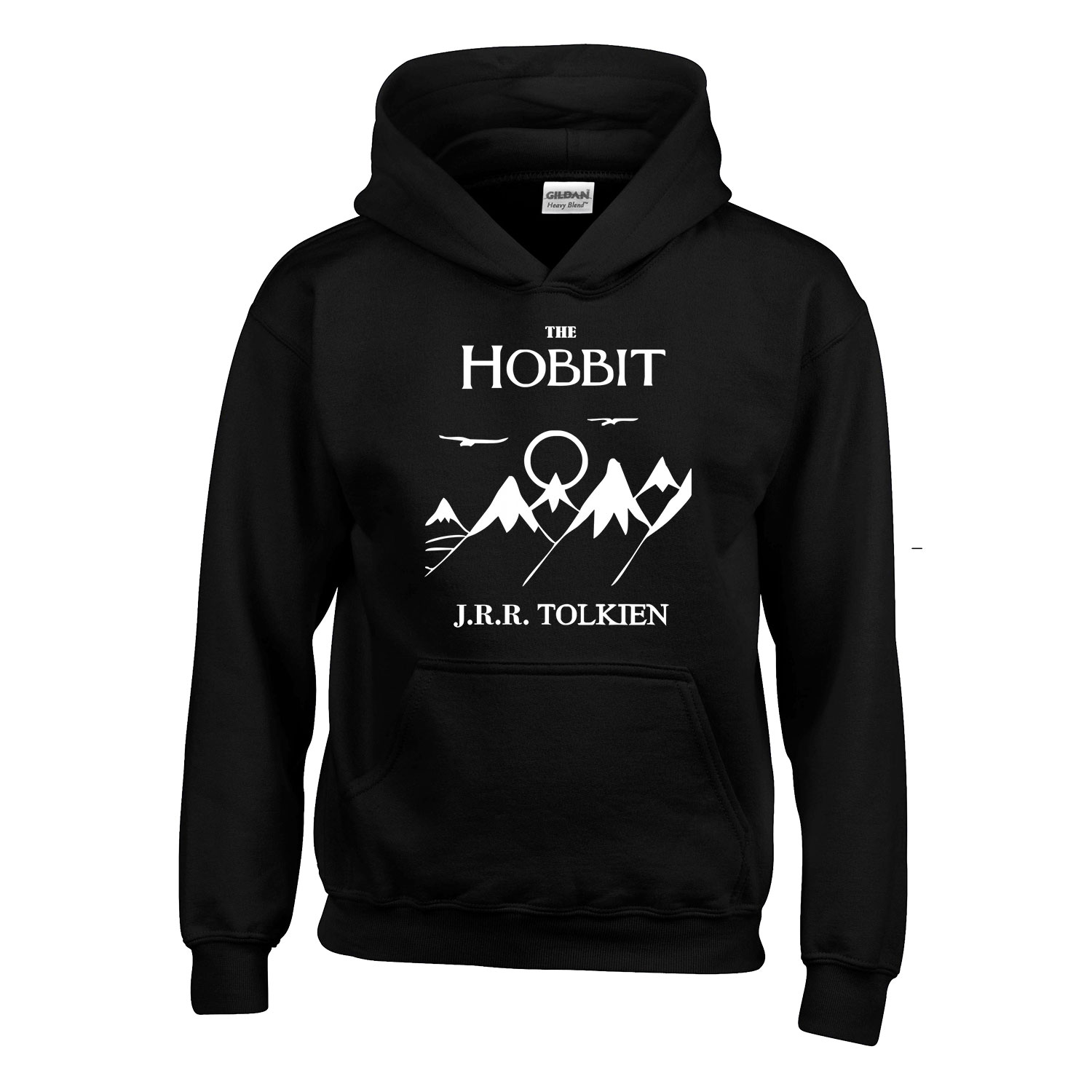 the hobbit jrr tolkien Fekete Gyerek Kapucnis Pulóver