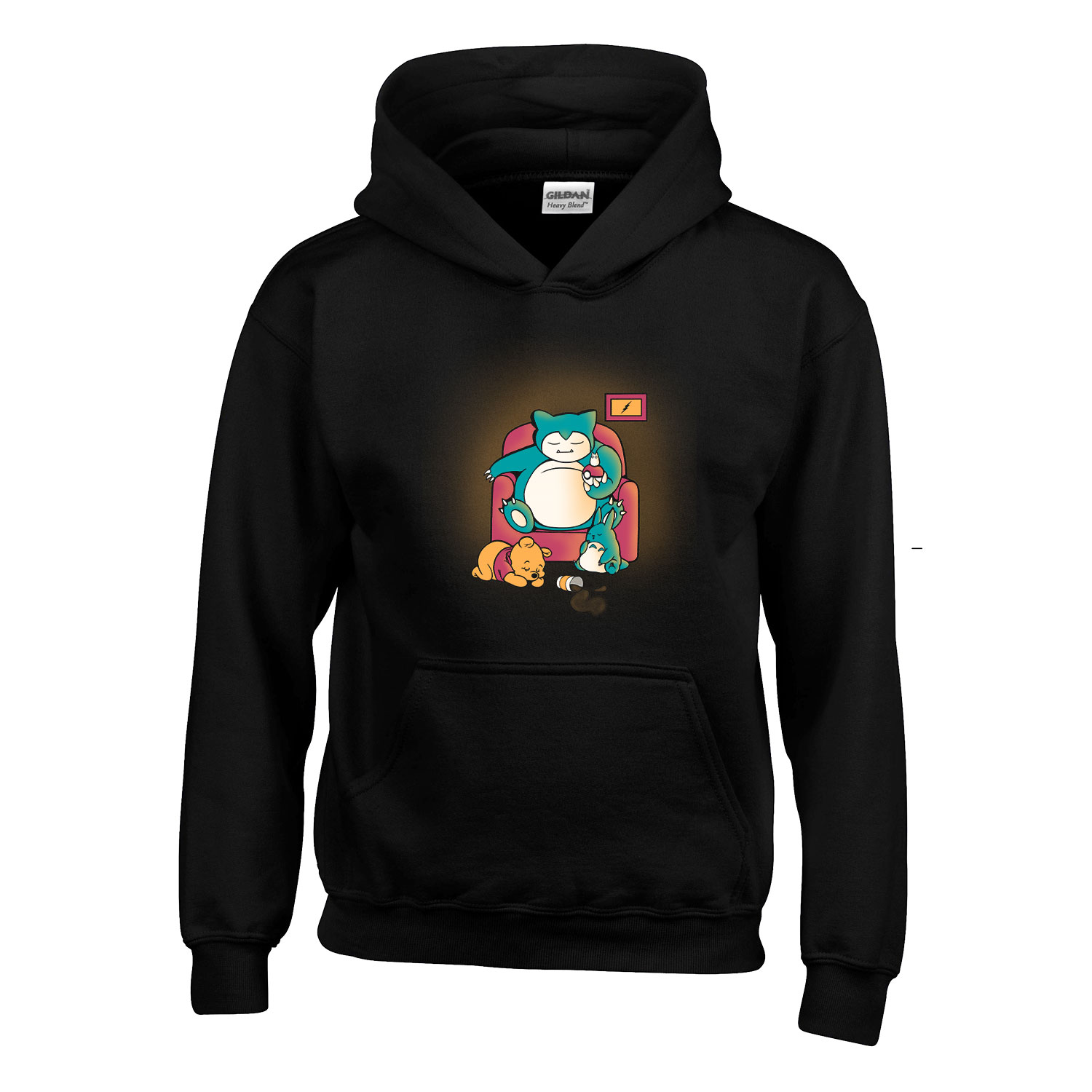 snorlax micimackó totoro Fekete Gyerek Kapucnis Pulóver