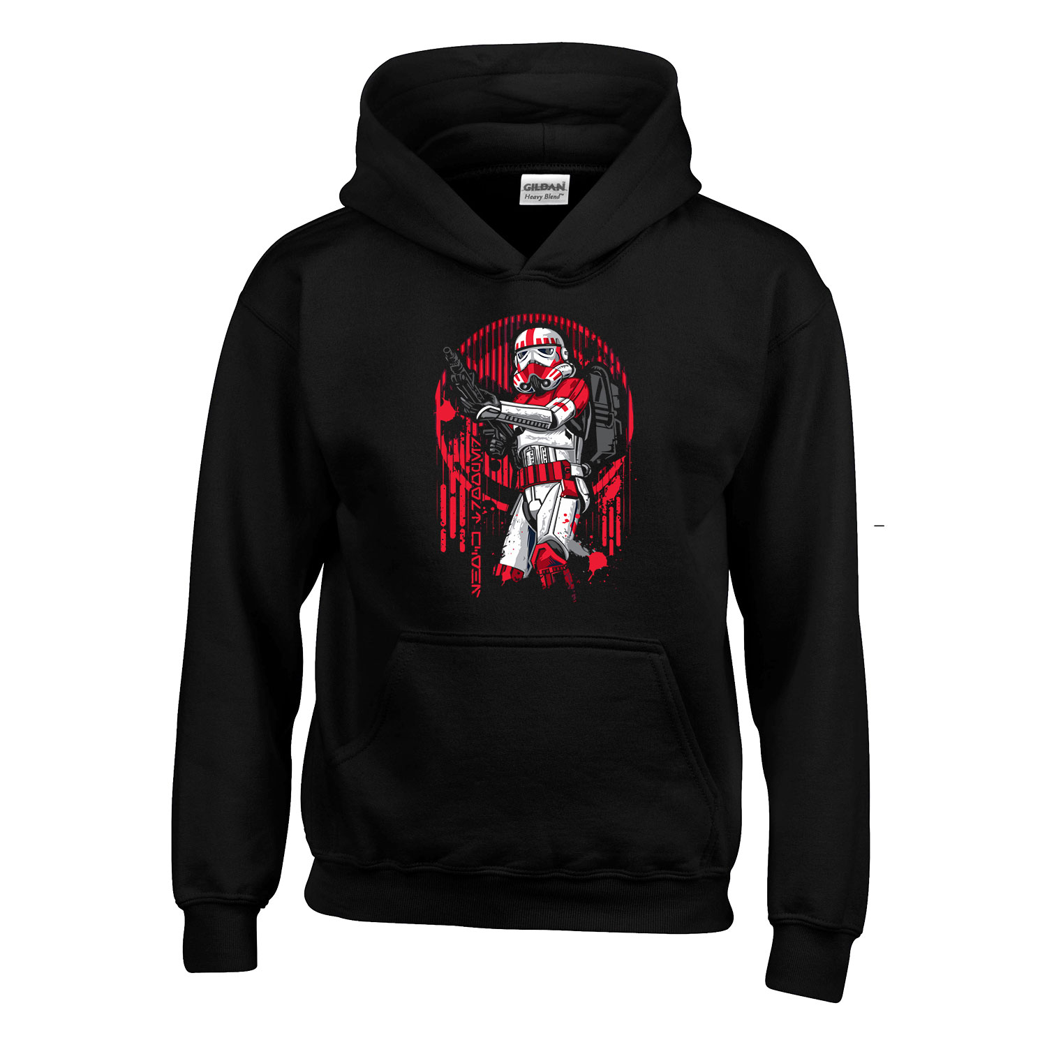clone trooper star wars Fekete Gyerek Kapucnis Pulóver