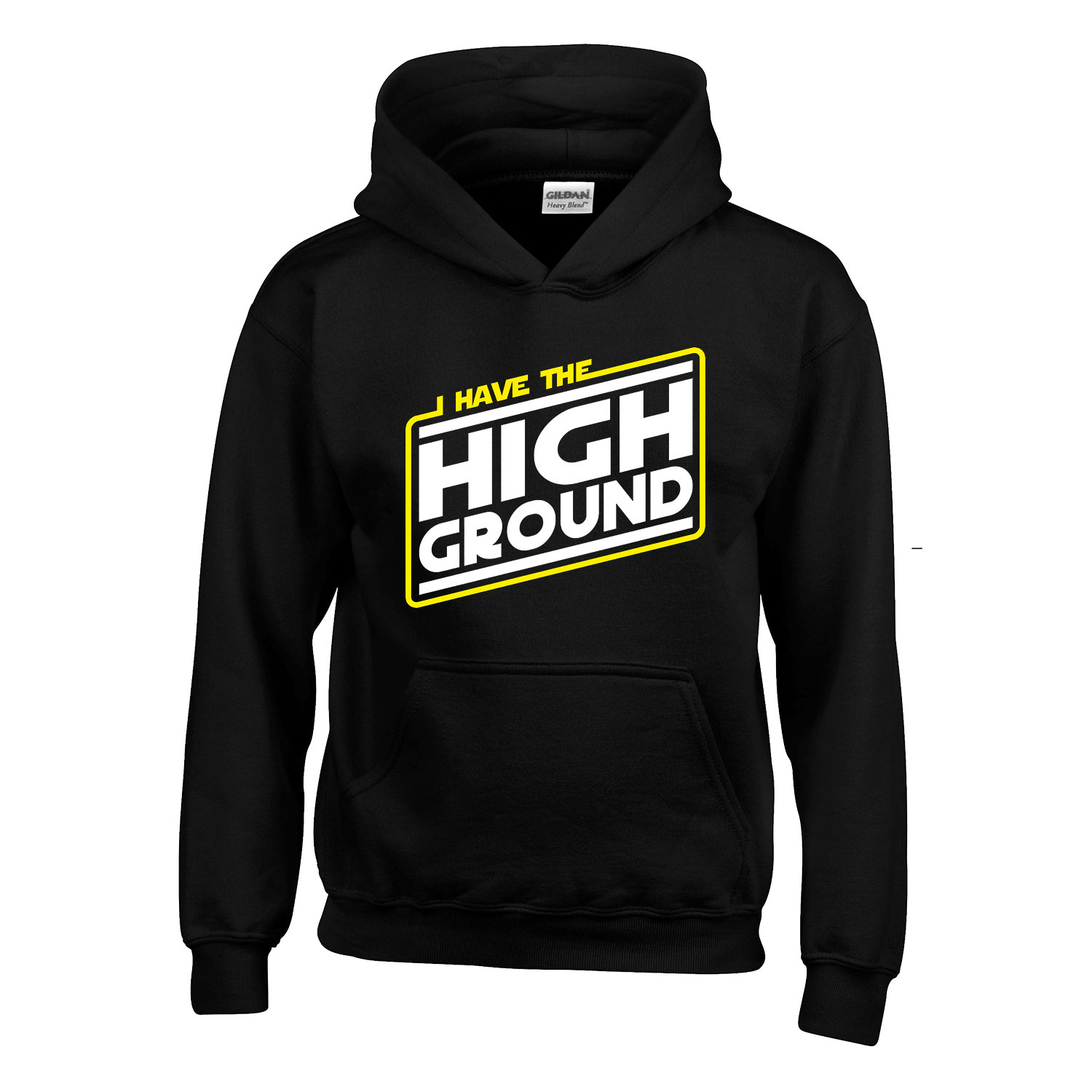star wars anakin high ground Fekete Gyerek Kapucnis Pulóver