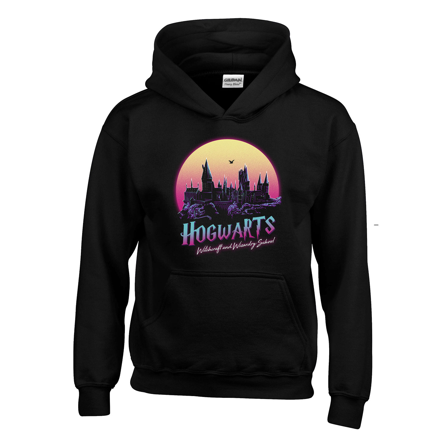 hogwarts roxfort harry potter Fekete Gyerek Kapucnis Pulóver