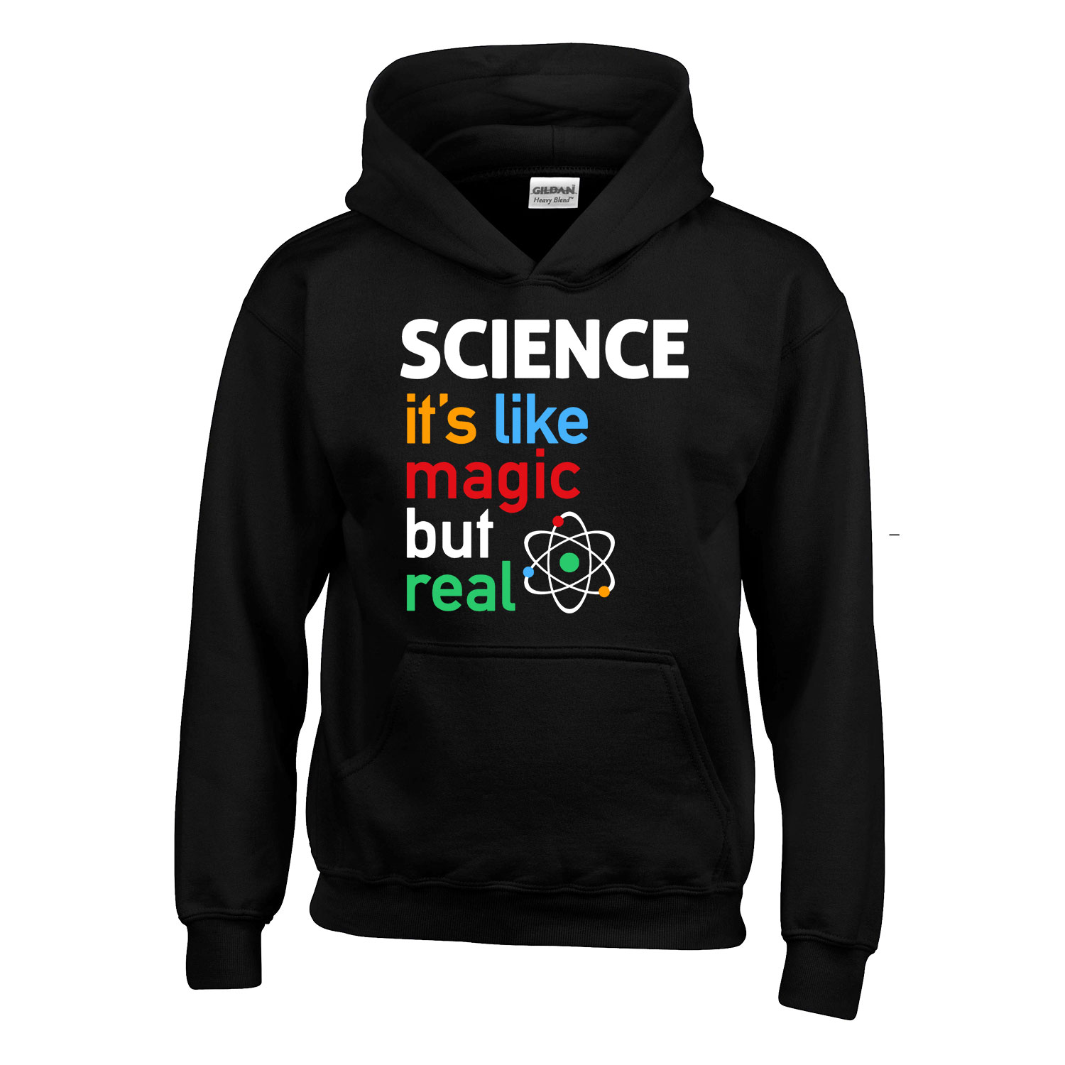 science tudomány  Fekete Gyerek Kapucnis Pulóver