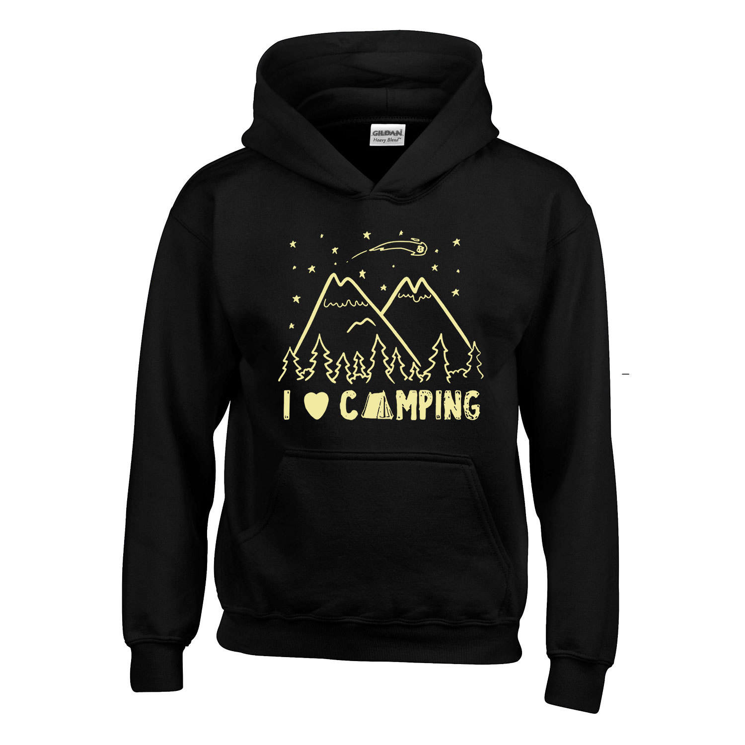 kempin camping Fekete Gyerek Kapucnis Pulóver