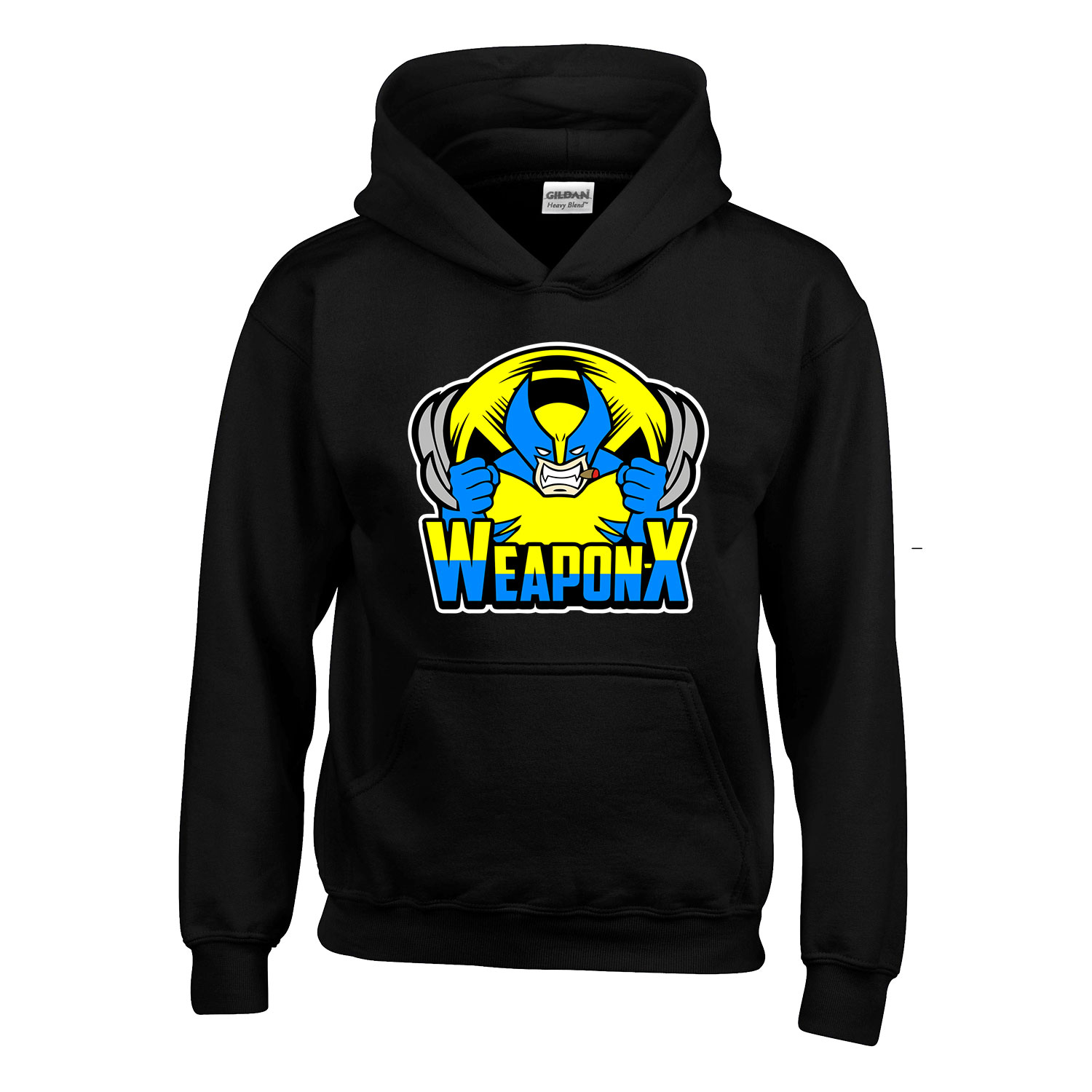 wolverine rozsomák Fekete Gyerek Kapucnis Pulóver