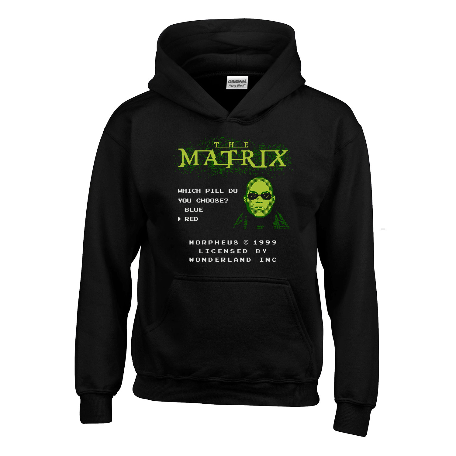 matrix morpheus Fekete Gyerek Kapucnis Pulóver
