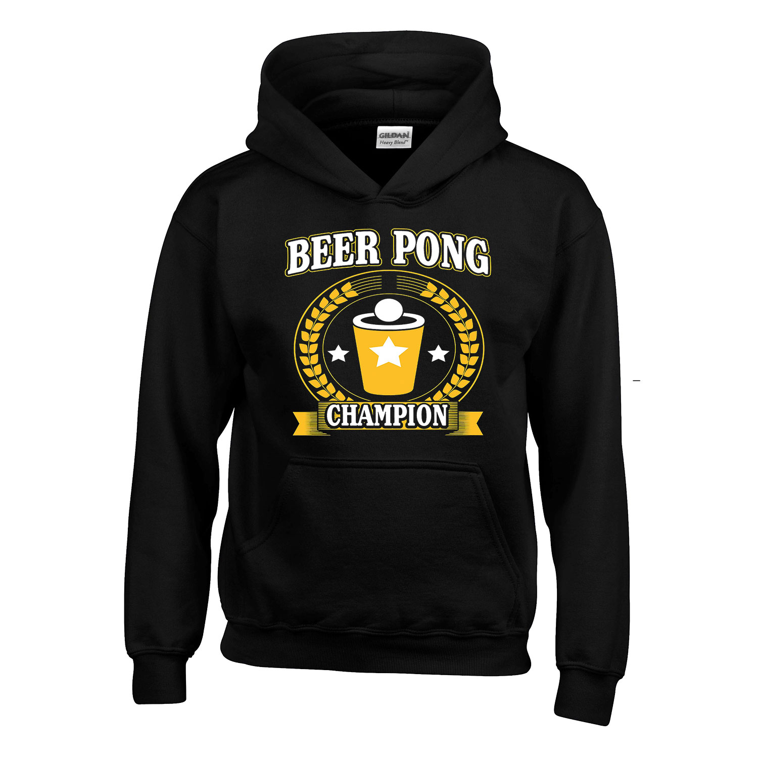 sörpong beer pong Fekete Gyerek Kapucnis Pulóver