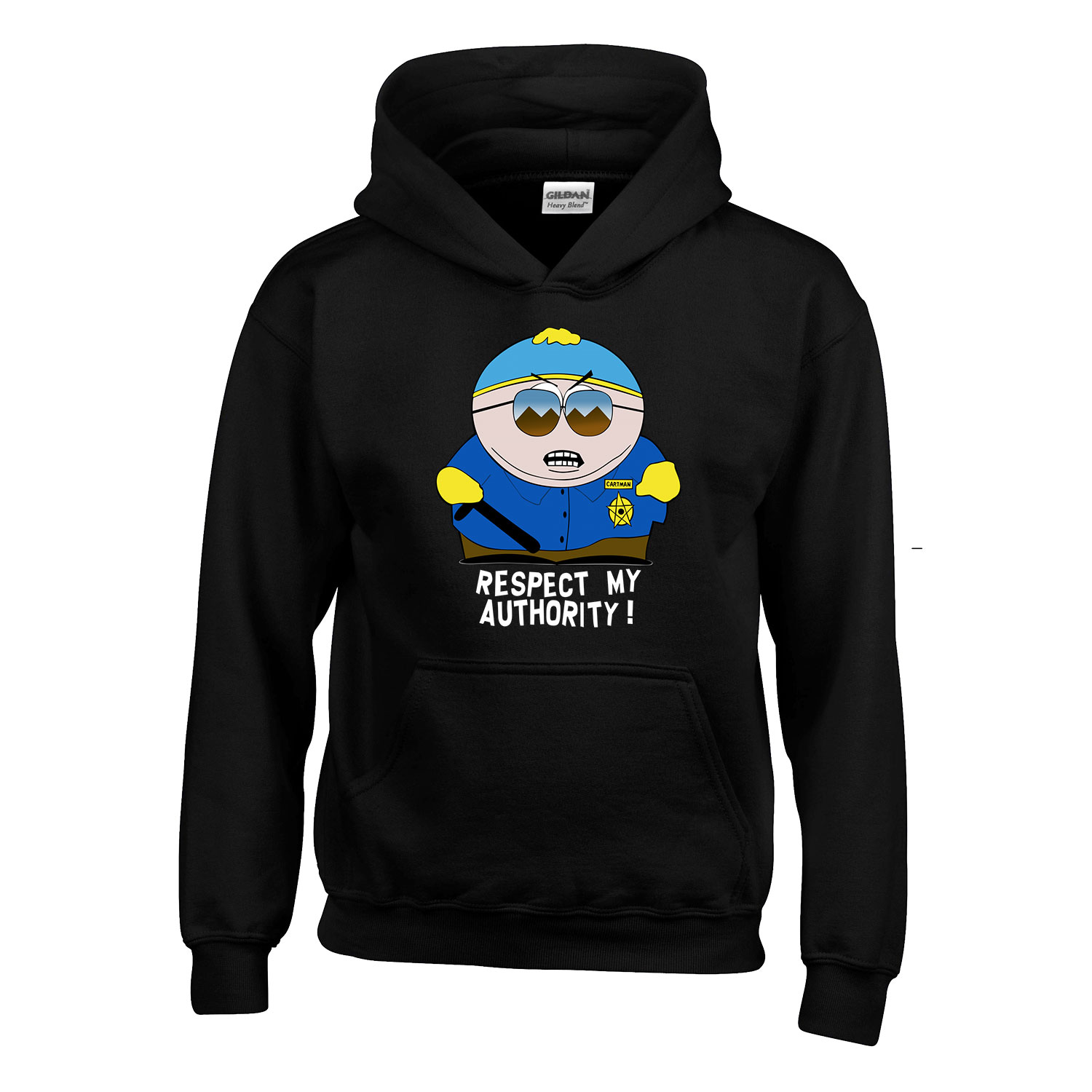 south park eric cartman Fekete Gyerek Kapucnis Pulóver