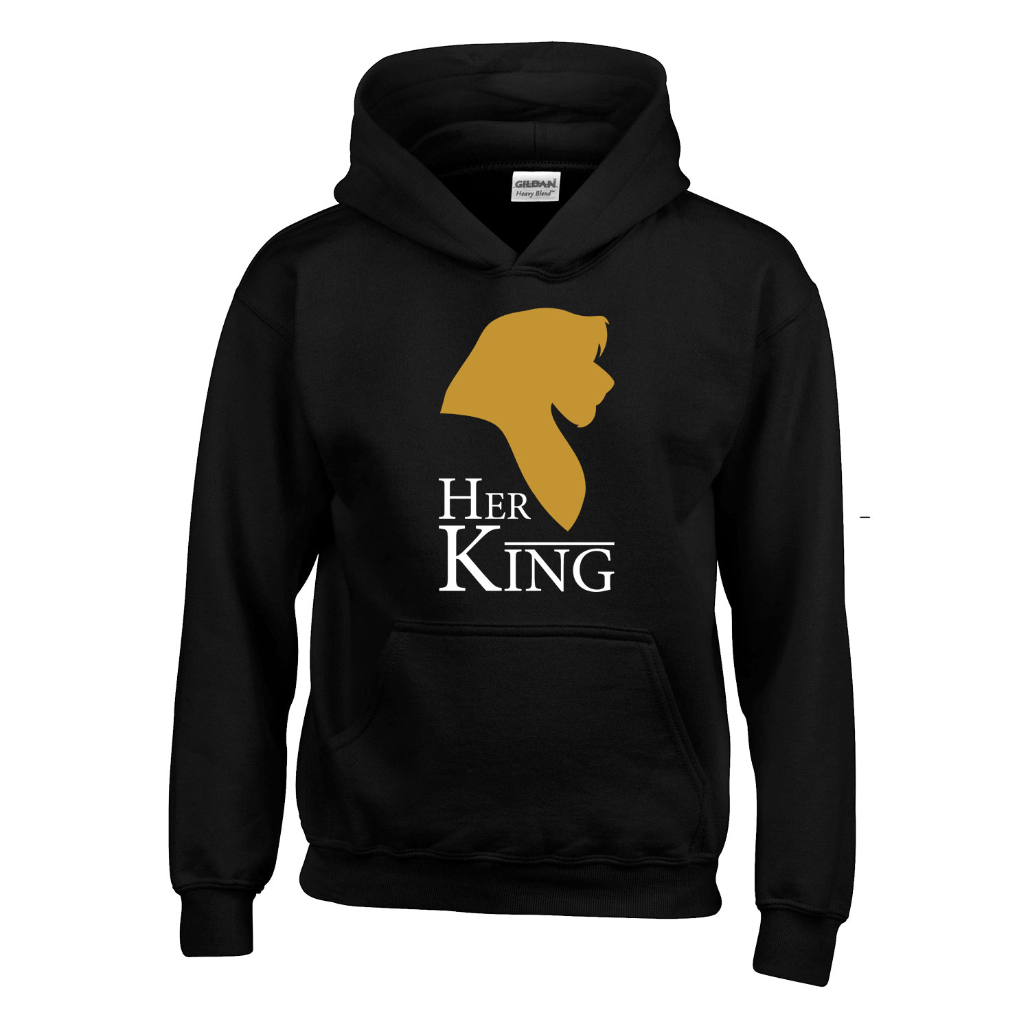 her king páros pároknak Fekete Gyerek Kapucnis Pulóver
