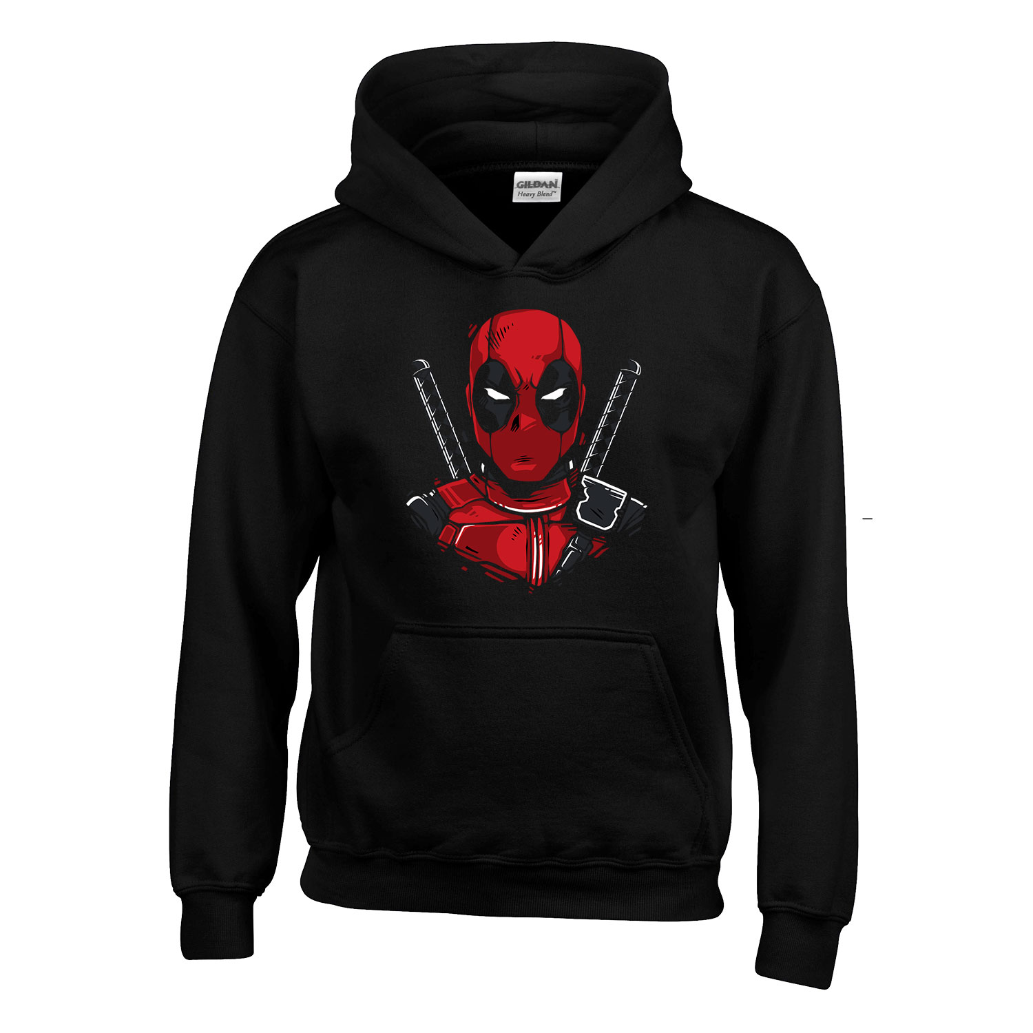 deadpool Fekete Gyerek Kapucnis Pulóver