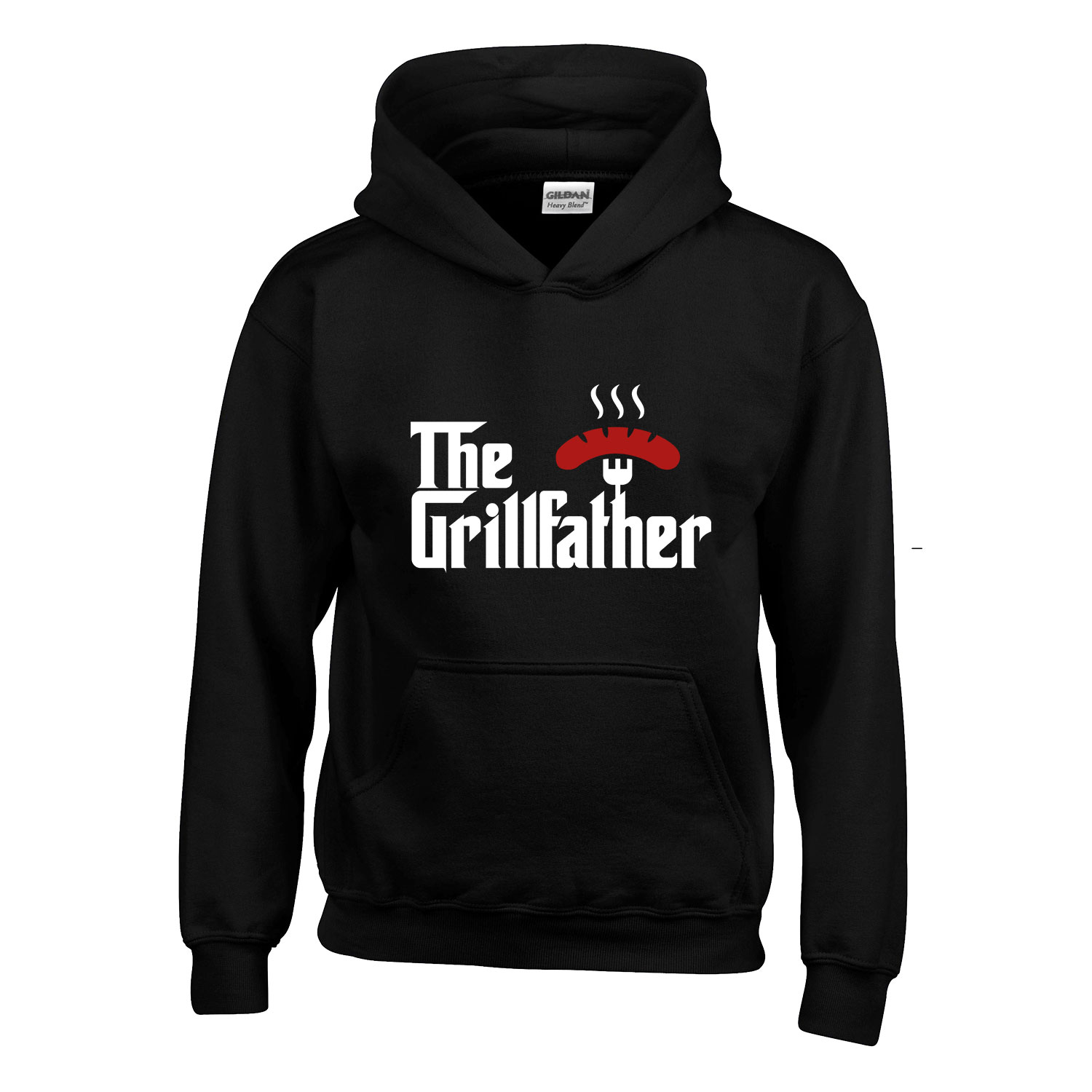 grill grillezés Fekete Gyerek Kapucnis Pulóver