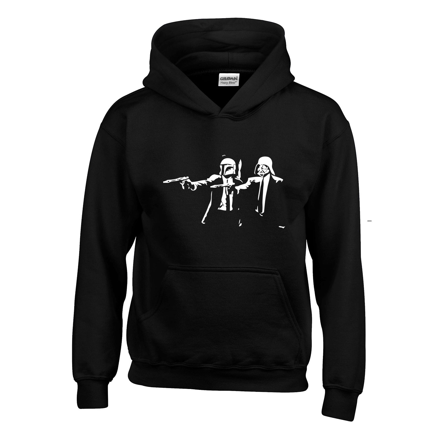 star wars darth vader boba fett Fekete Gyerek Kapucnis Pulóver