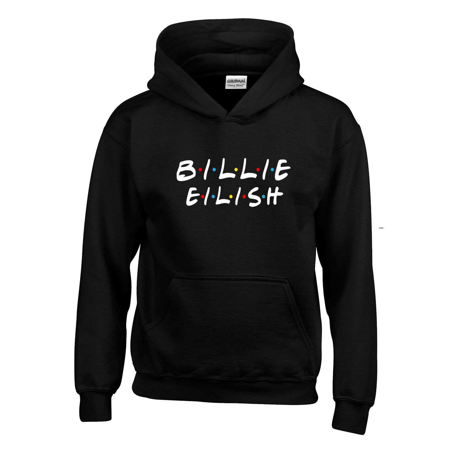 billie eilish Fekete Gyerek Kapucnis Pulóver