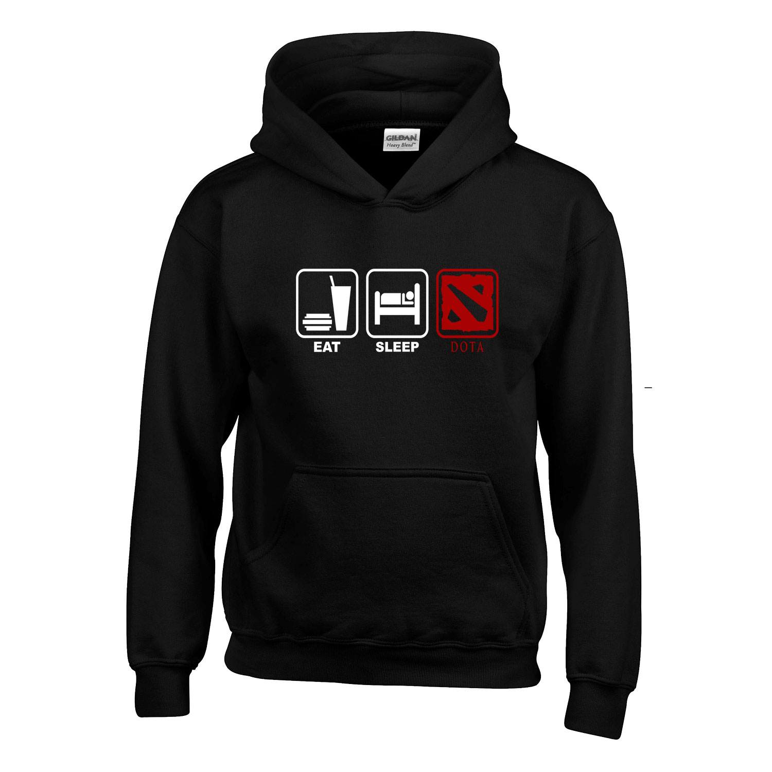 dota 2 Fekete Gyerek Kapucnis Pulóver
