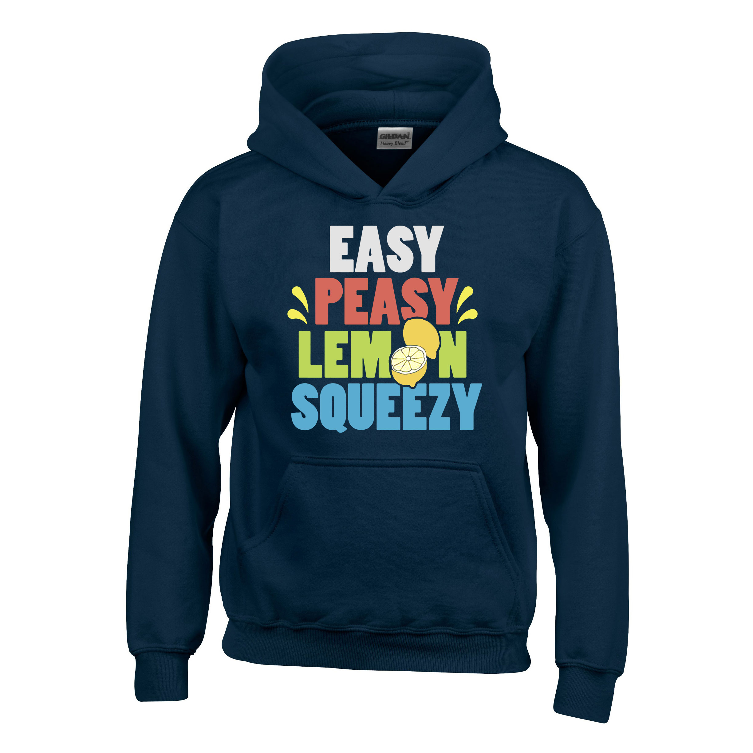 easy peasy lemon squeezy Sötétkék Gyerek Kapucnis Pulóver
