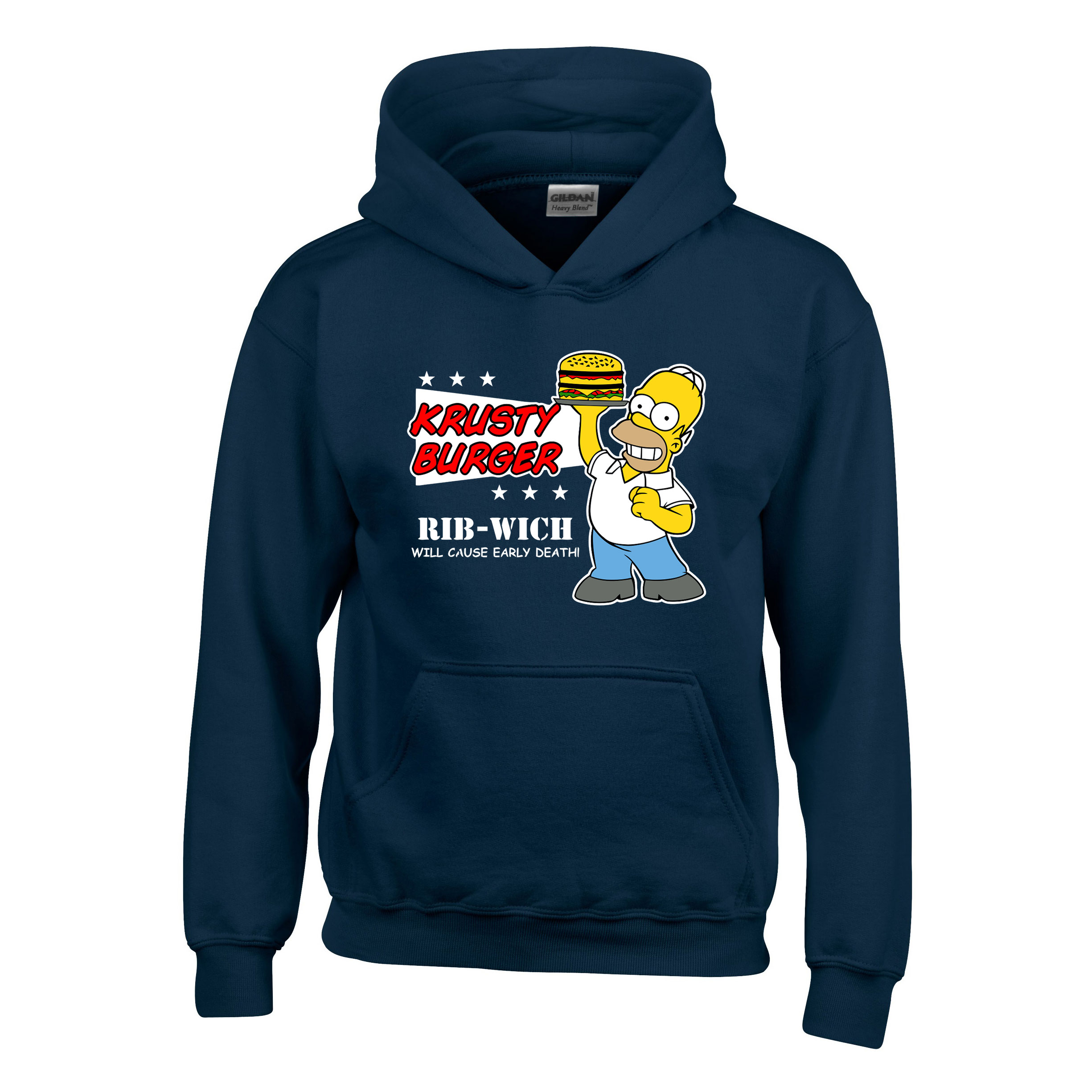 homer simpson Sötétkék Gyerek Kapucnis Pulóver